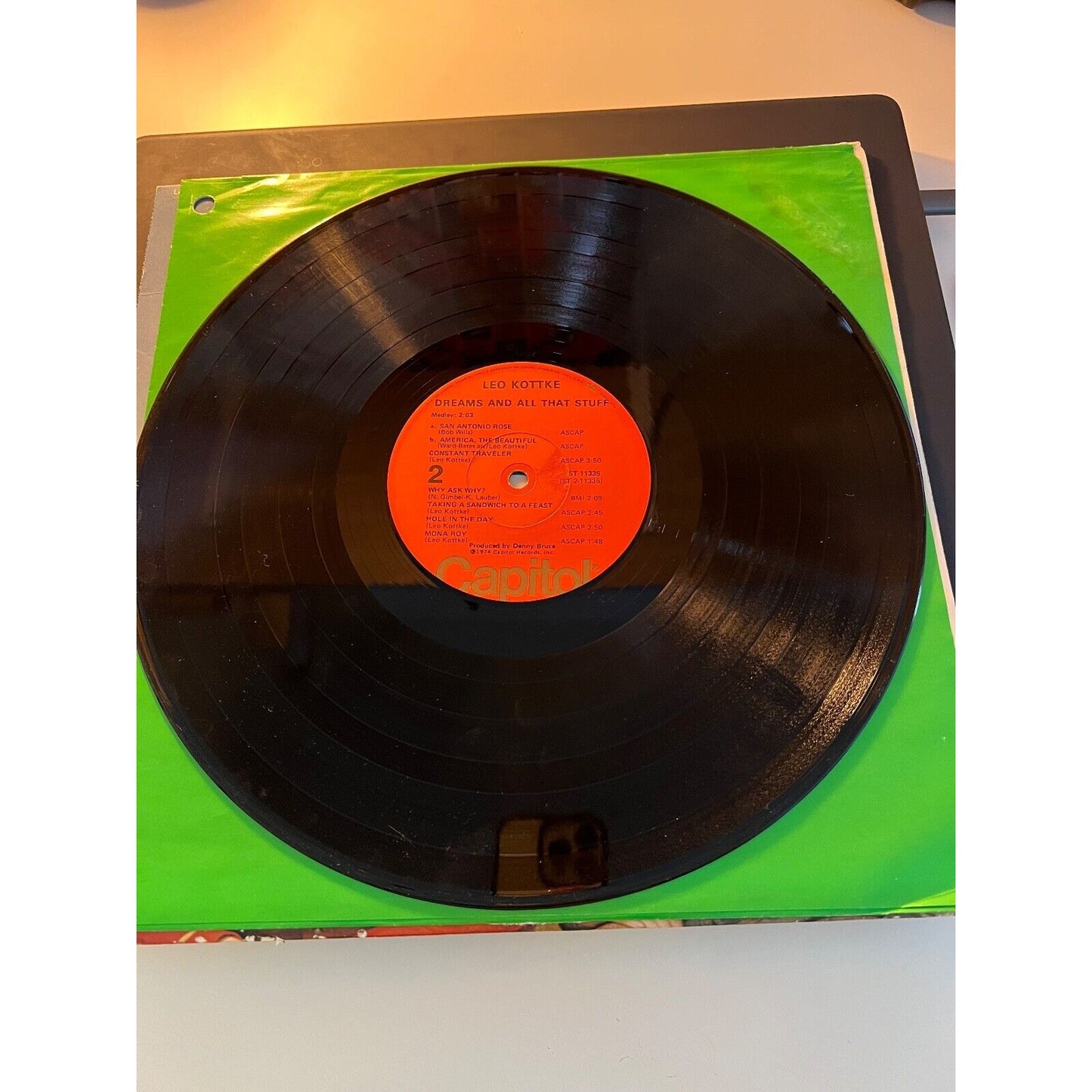 Leo Kottke – Dreams And All That Stuff Vinyl, LP 1974 Capitol – ST-11335