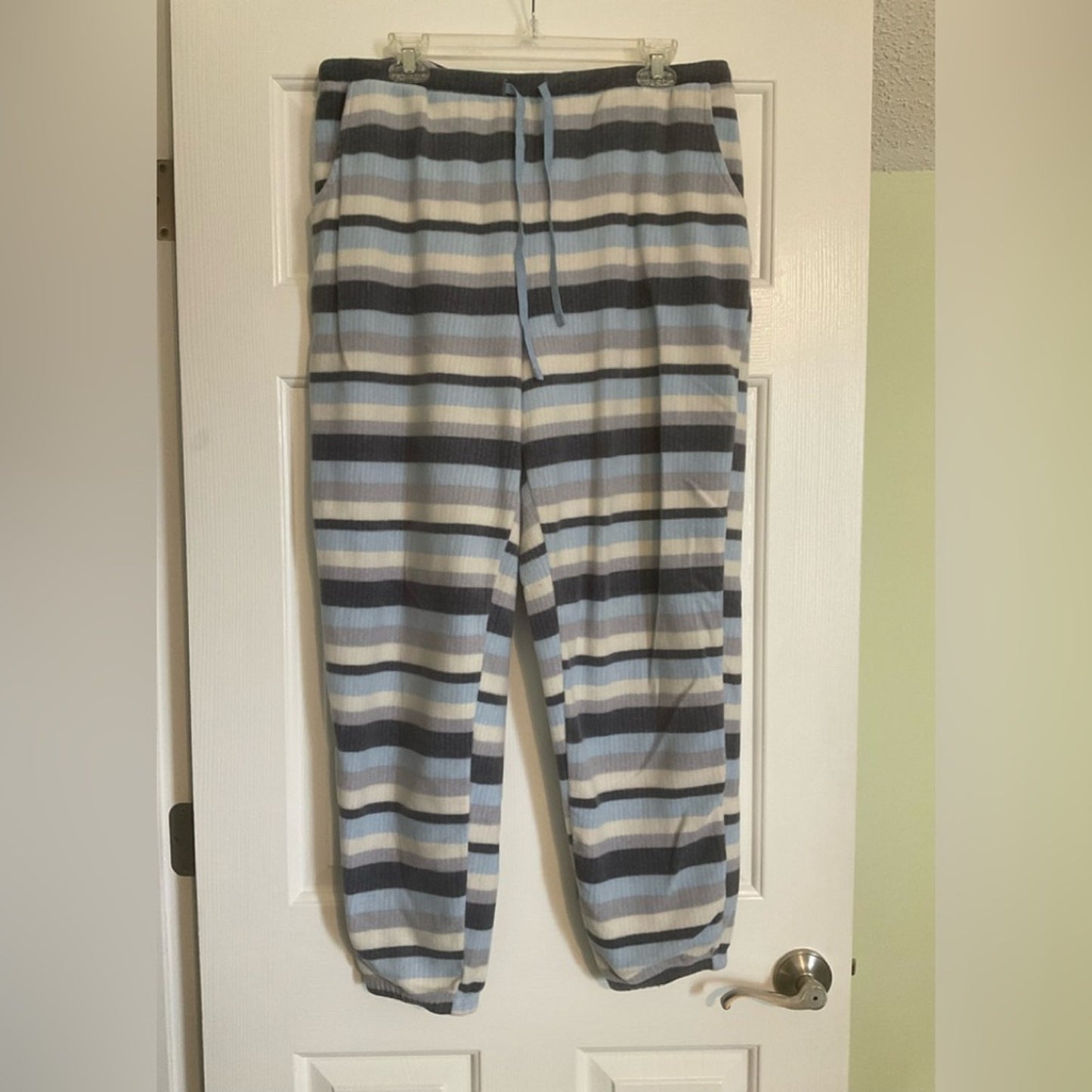 Cuddl Duds Sky Blue V-Neck Pajamas
