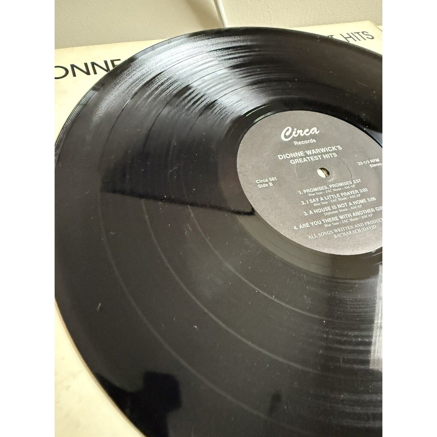 Dionne Warwick – Dionne Warwick's Greatest Hits - Circa CS-581 Vinyl LP