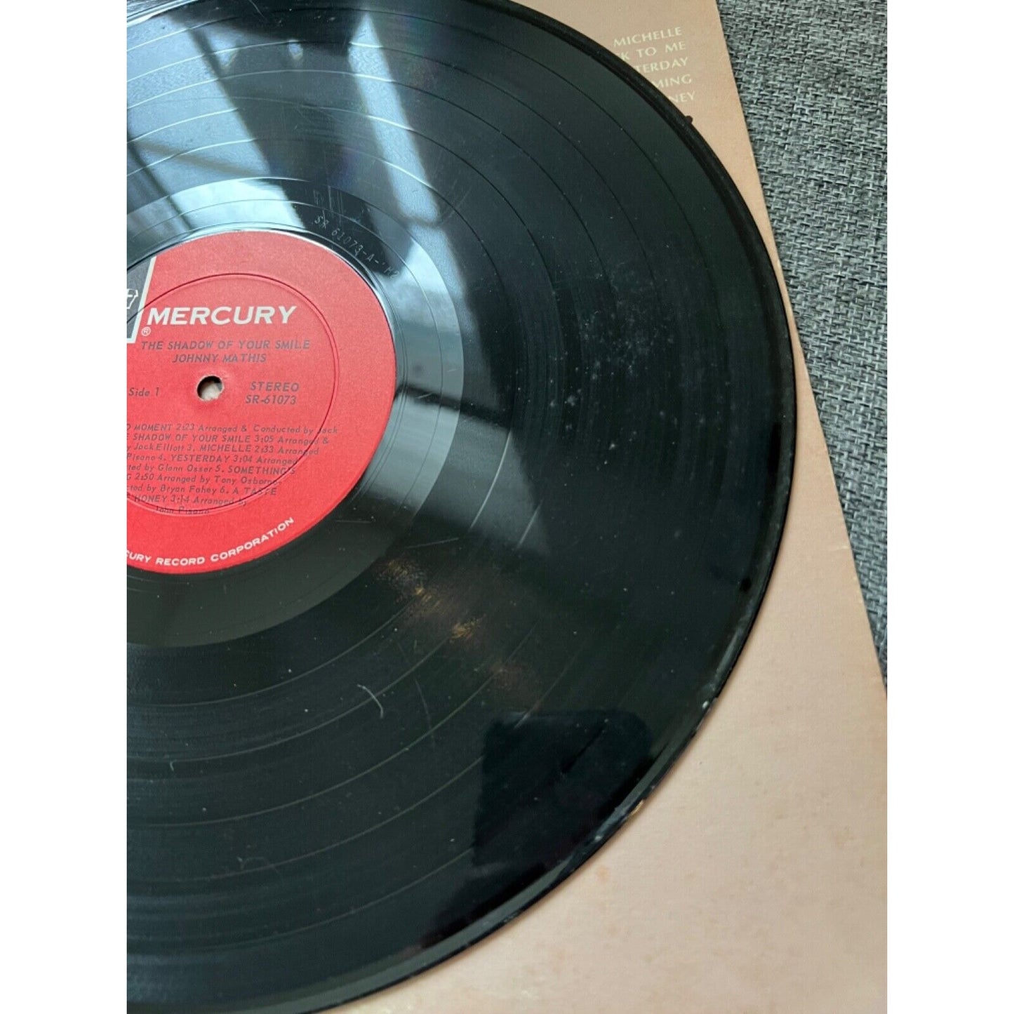 Johnny Mathis - The Shadow Of Your Smile - SR 61073 Vinyl Record LP