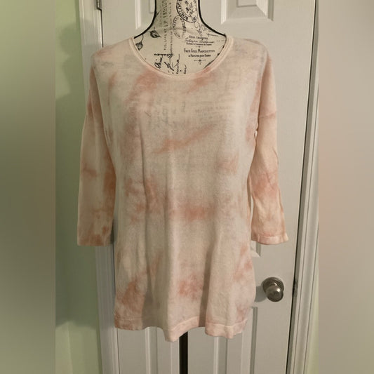 PureJill Linen Blend 3/4 sleeve pullover top