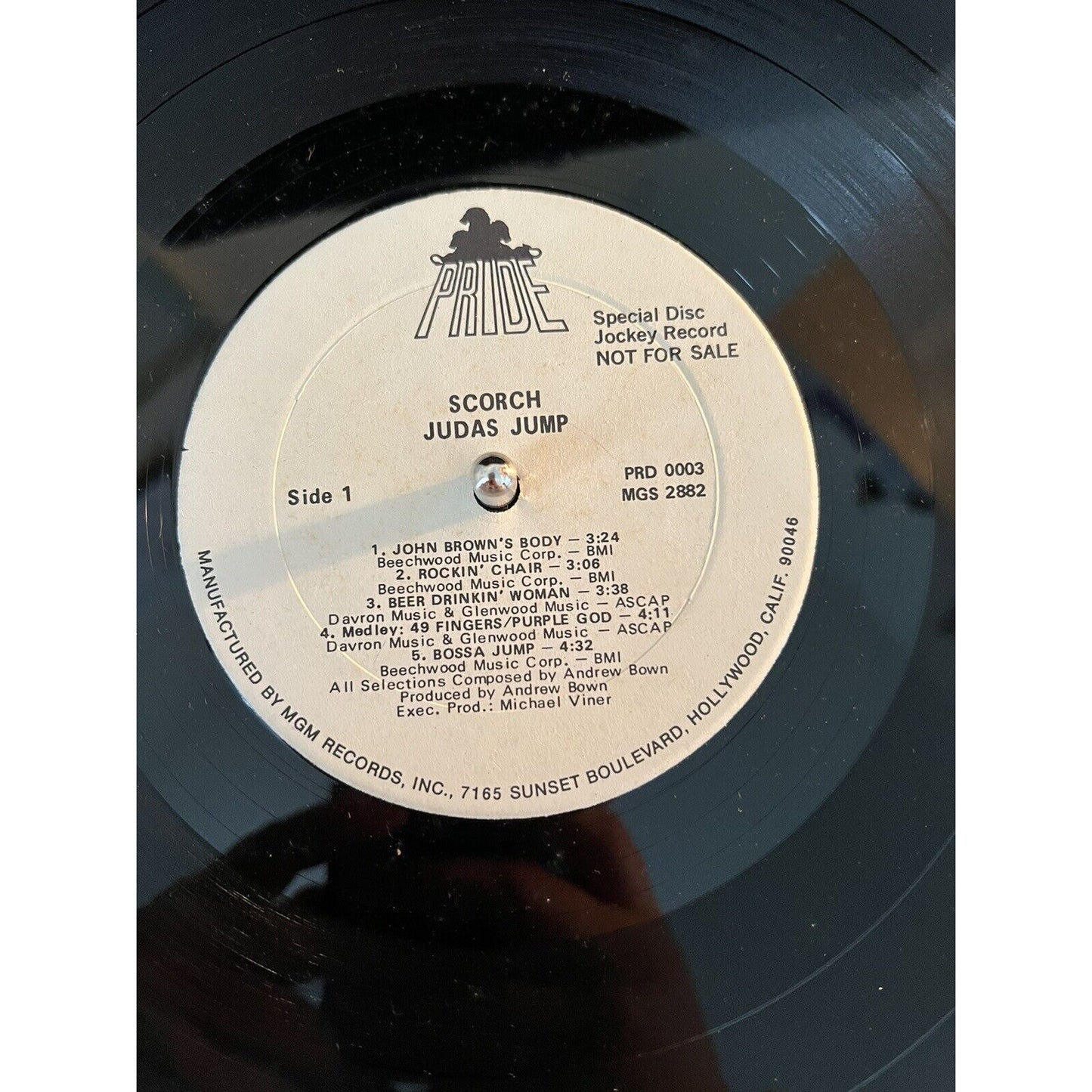 JUDAS JUMP: Scorch US ’72 Vinyl LP - DJ Copy - Rare find