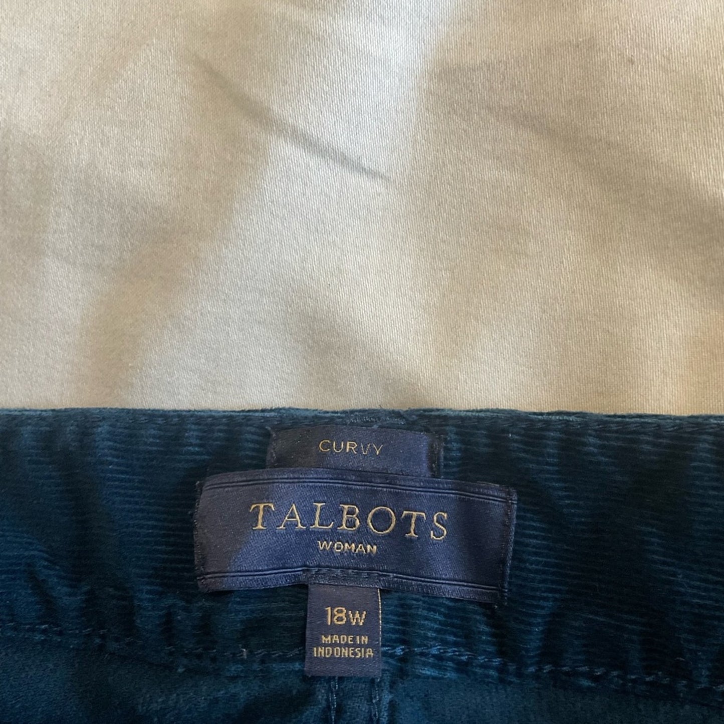 Talbots Woman Curvy Corduroy pants