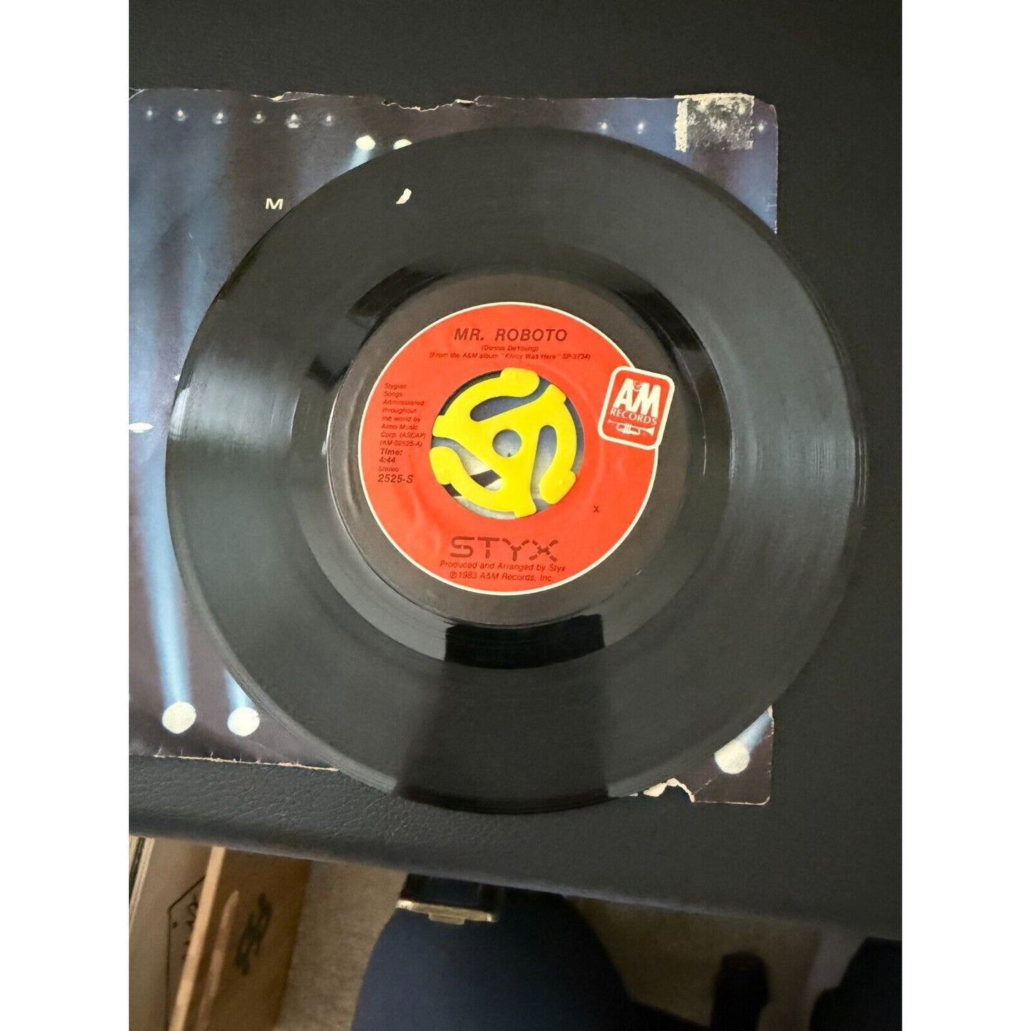 Styx "Mr. Roboto" "Snowblind" 45 1983 A&M Picture Sleeve