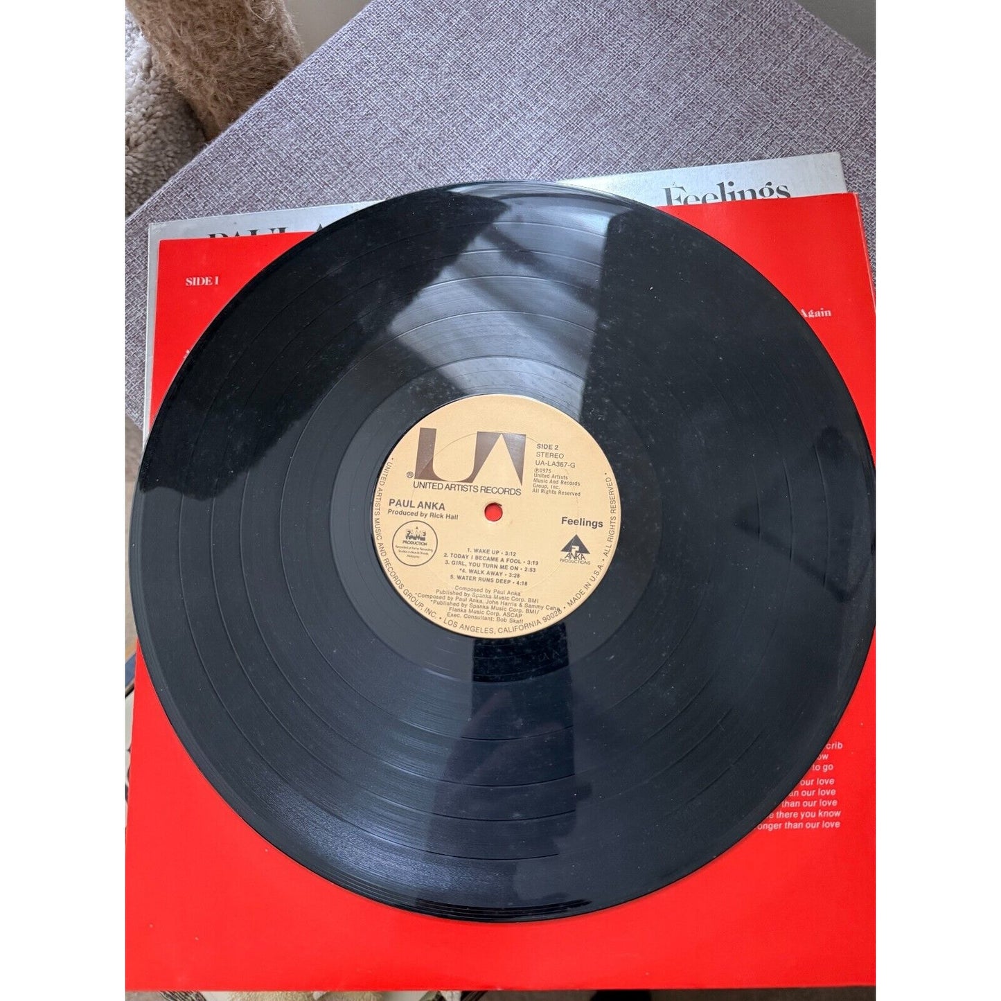 Paul Anka, Feelings Vinyl Records 1975, United Artists UA-LA367-G, Stereo