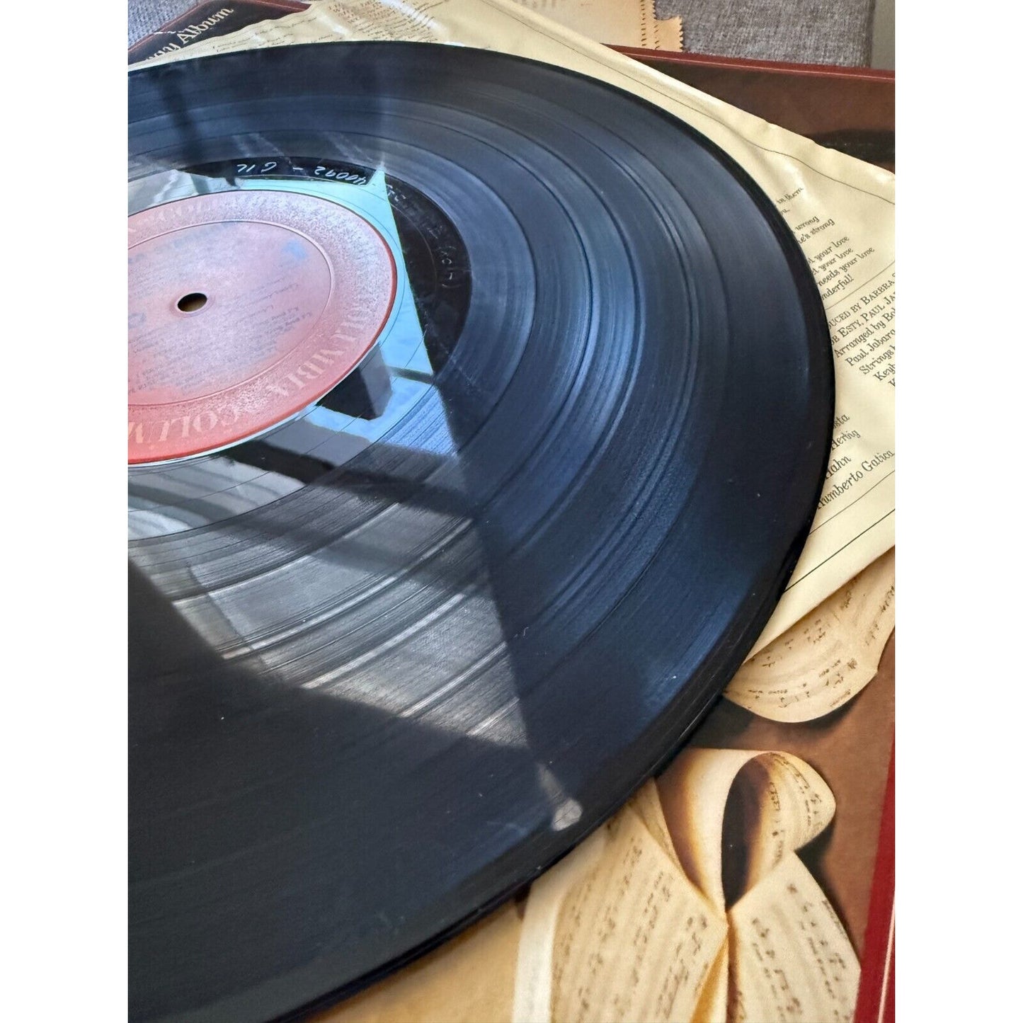 Barbra Streisand "The Broadway Album" LP Vinyl Record 1985