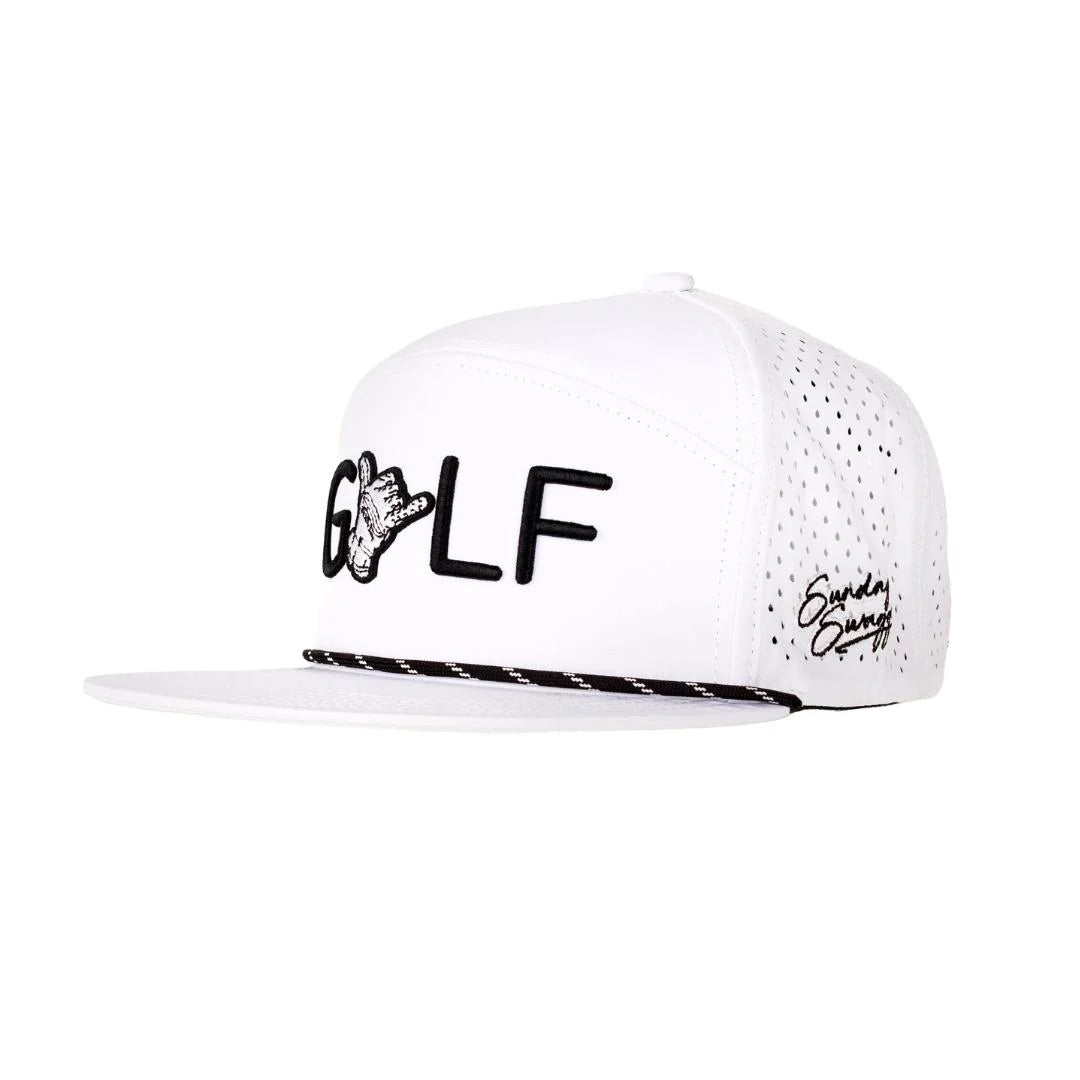 GOLF SNAPBACK HAT - WHITE