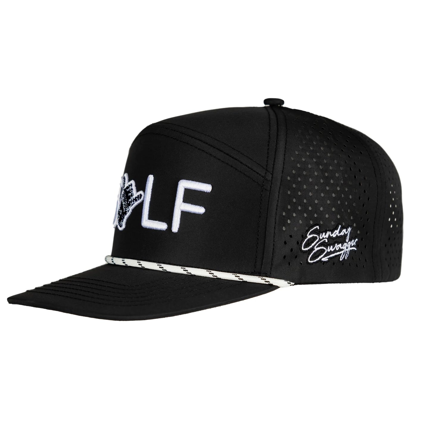 GOLF SNAPBACK HAT - BLACK
