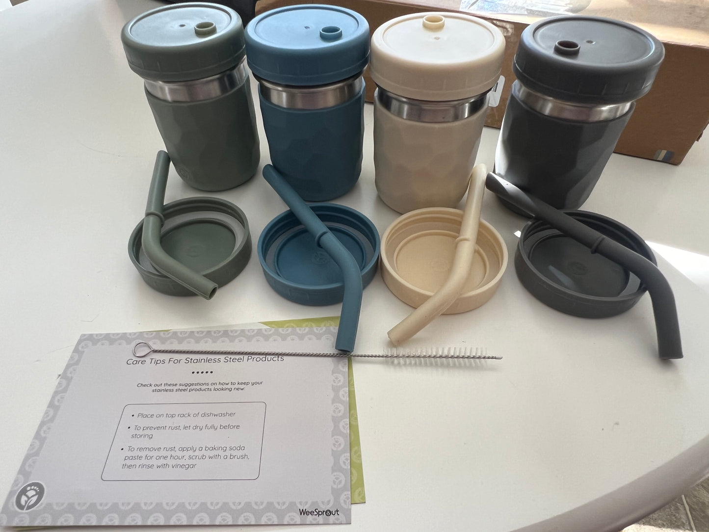 WeeSprout 2-in-1 Drinking Cups for Kids