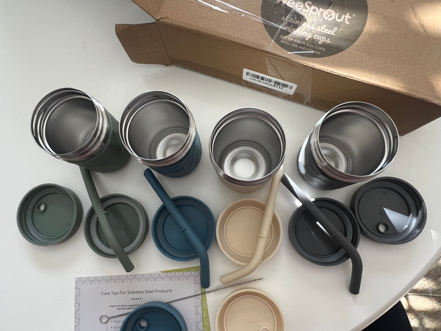 WeeSprout 2-in-1 Drinking Cups for Kids
