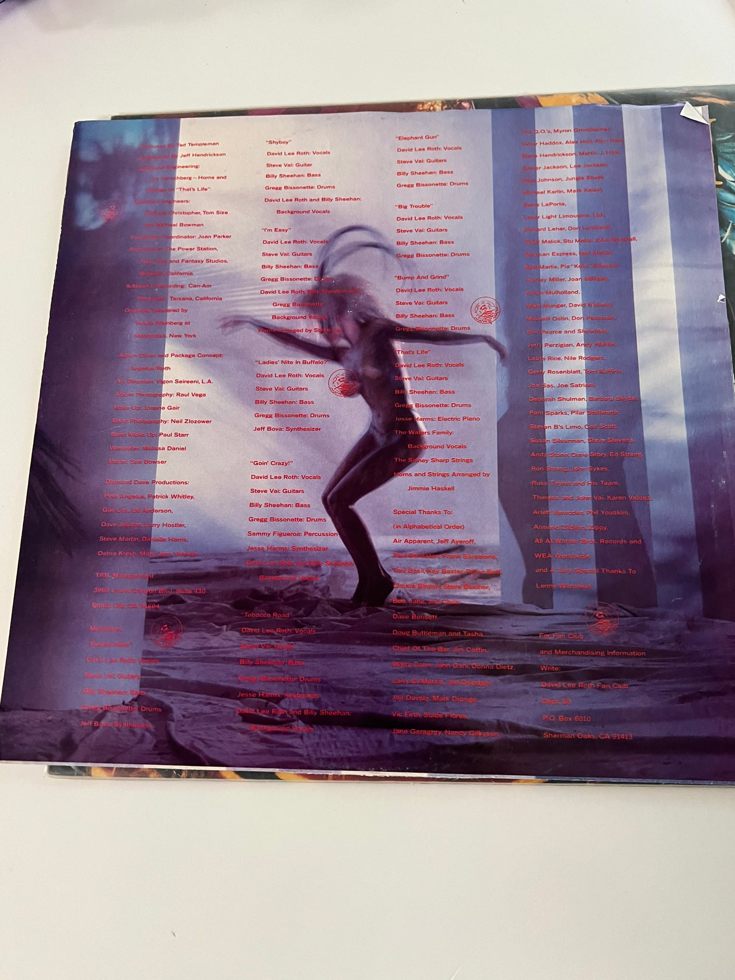 David Lee Roth Eat 'Em And Smile Vinyl 1986 Warner Bros W1-25470