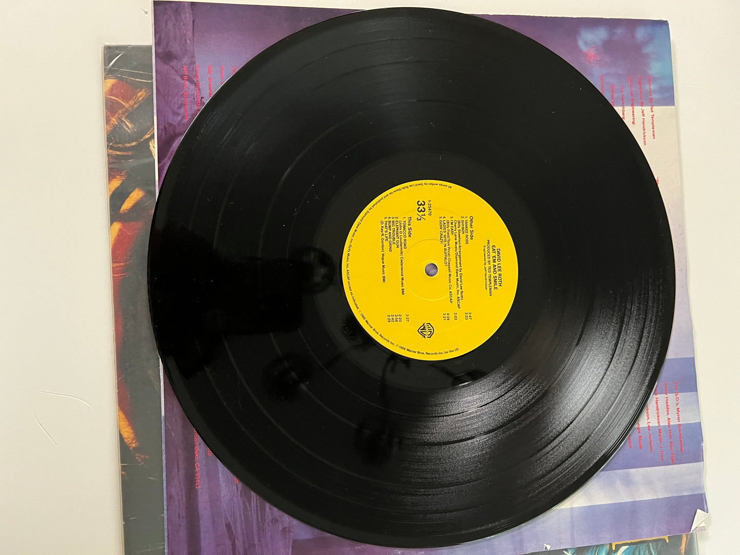 David Lee Roth Eat 'Em And Smile Vinyl 1986 Warner Bros W1-25470