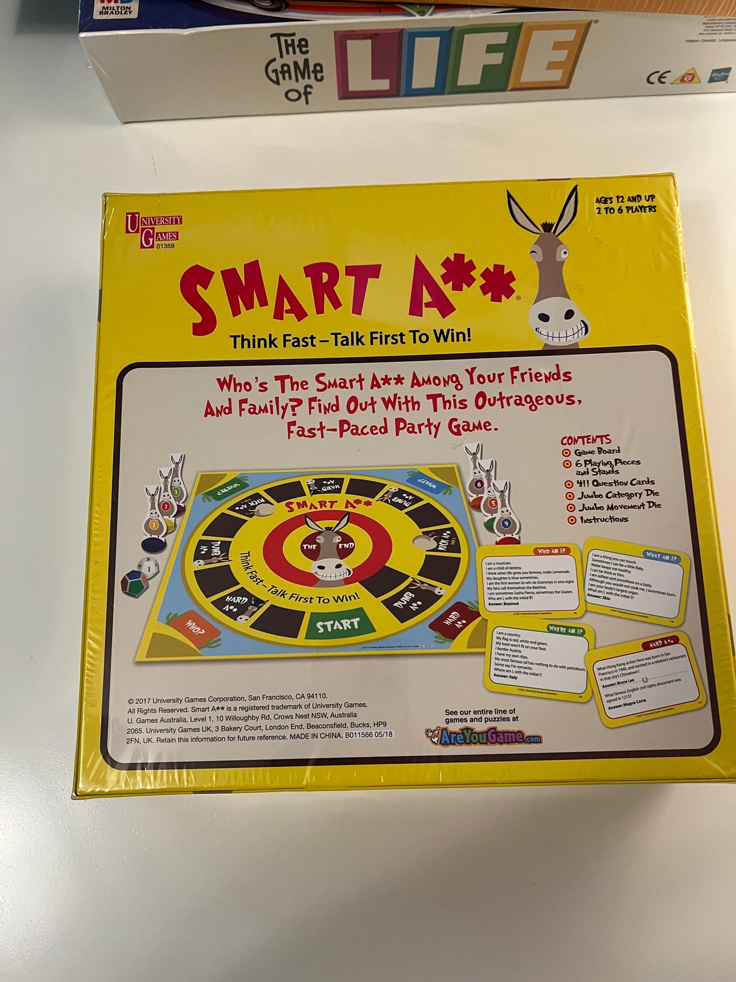 Smart Ass Trivia Family Board Game Party Fun Think&Talk Fast Universal Game - Picture 2 of 2 Have one to sell? Sell now Smart Ass Trivia Family Board Game Party Fun Think&Talk Fast Universal Game