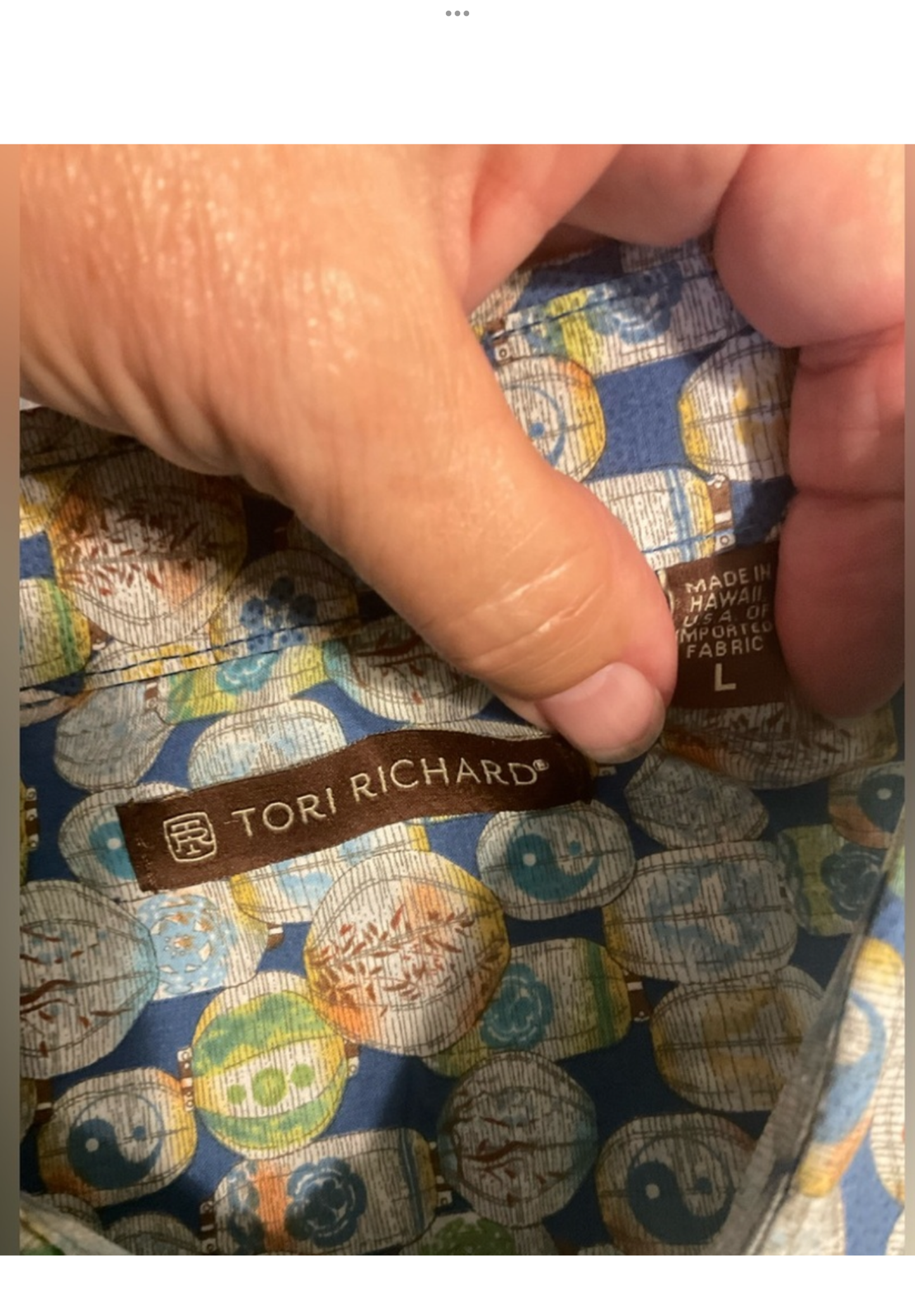 Tori Richard mens shirt