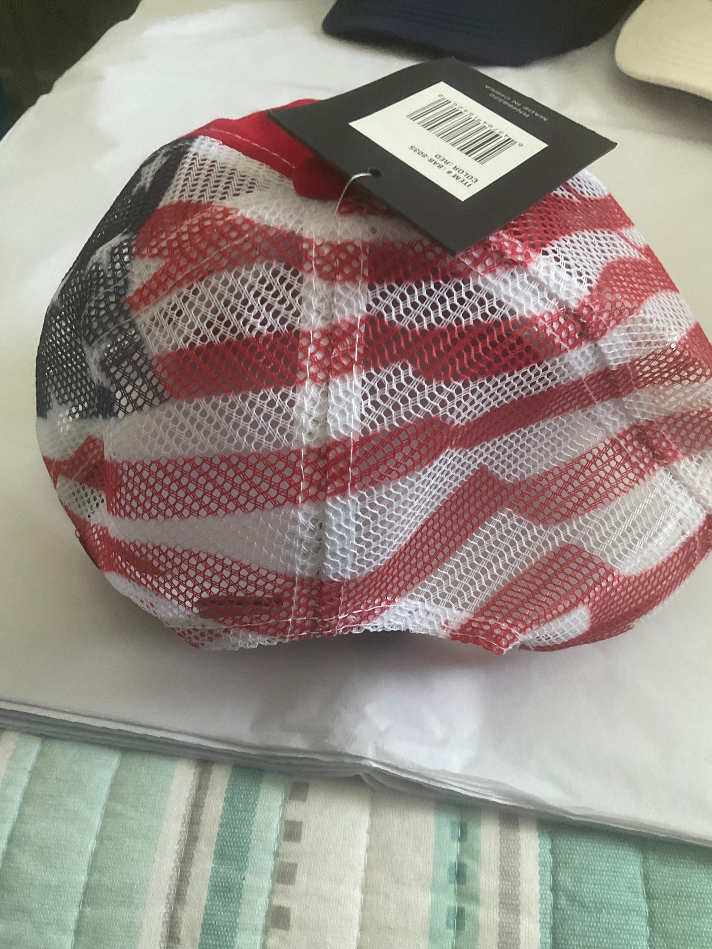 Fashion City - Cotton Brushed USA Flag Embroidered Baseball Cap