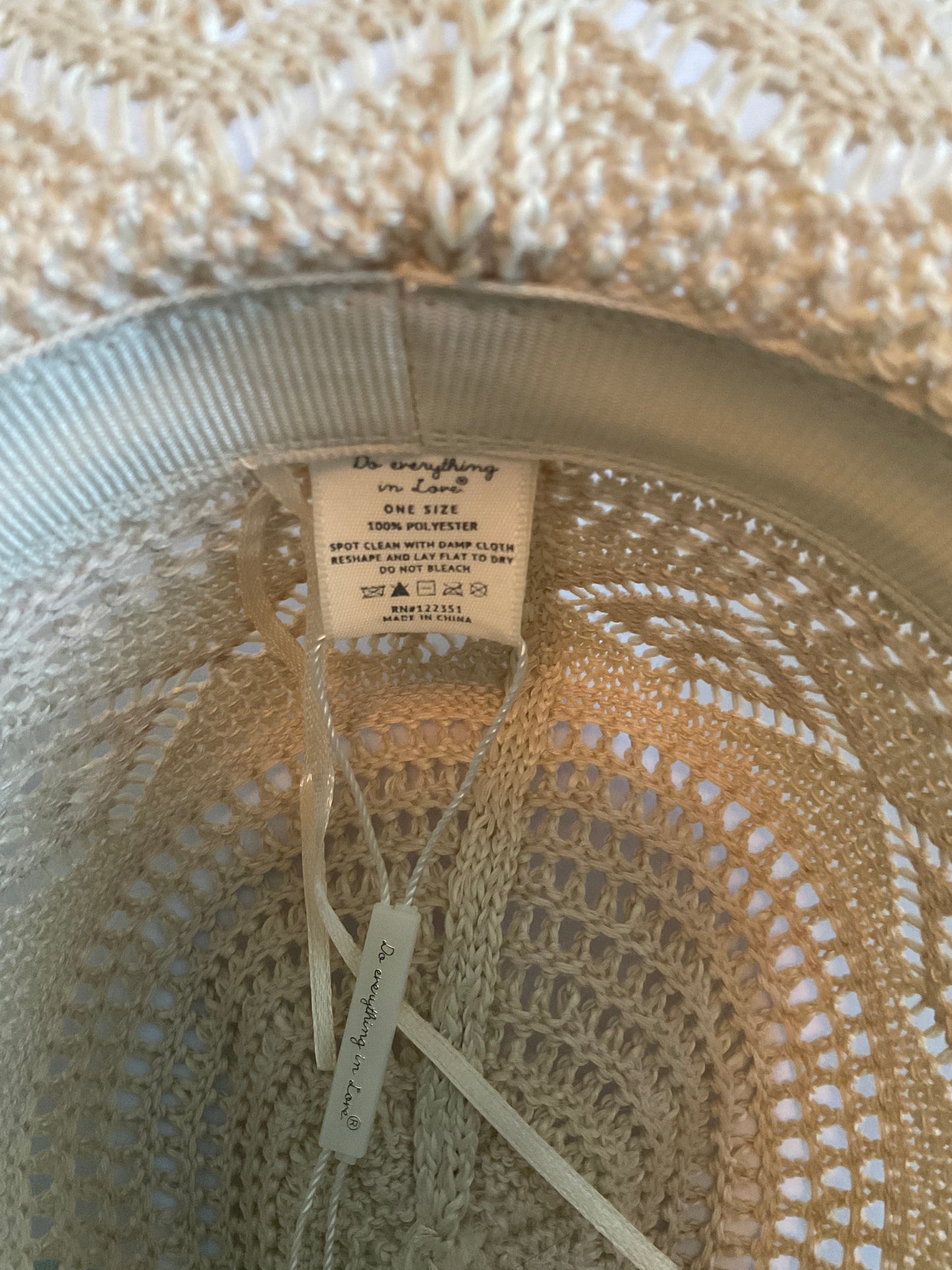 Fashion City - Straw Geometric Panama Hat: ONE SIZE / IVY
