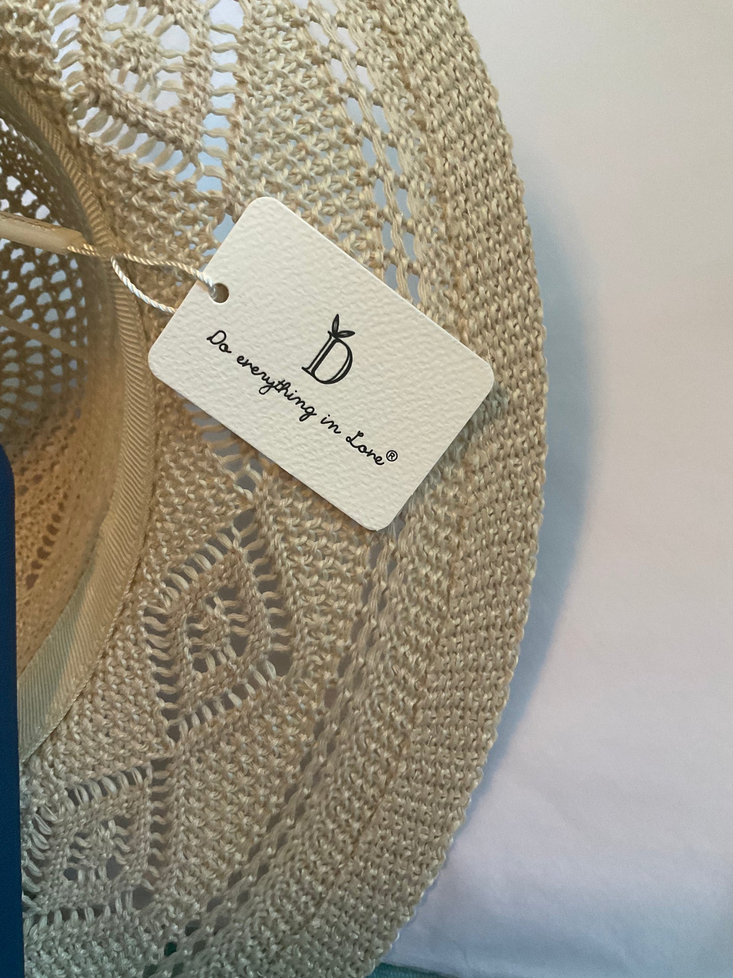 Fashion City - Straw Geometric Panama Hat: ONE SIZE / IVY