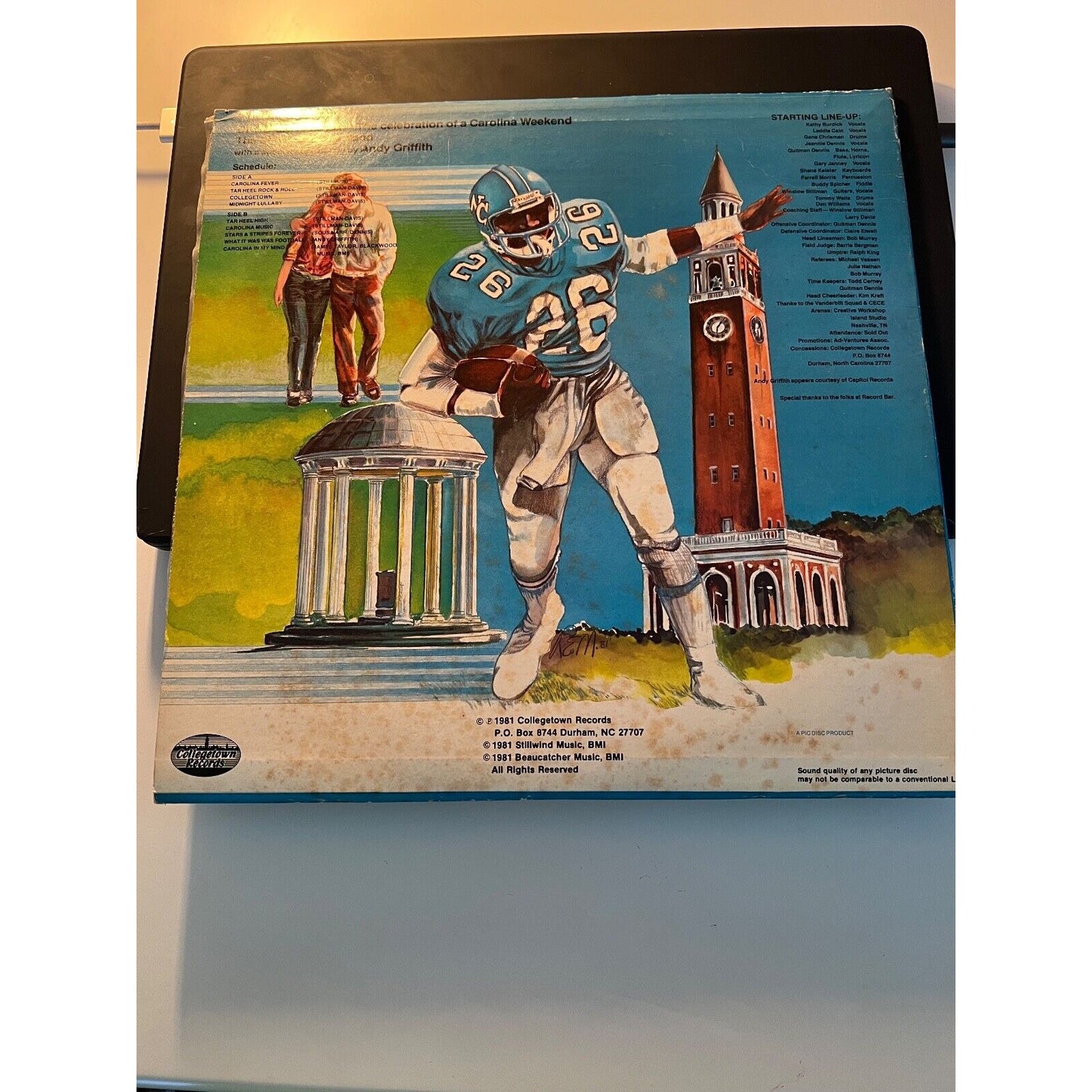 Stillman-Davis Band Carolina Fever Collegetown Records – 1981 Pic disc