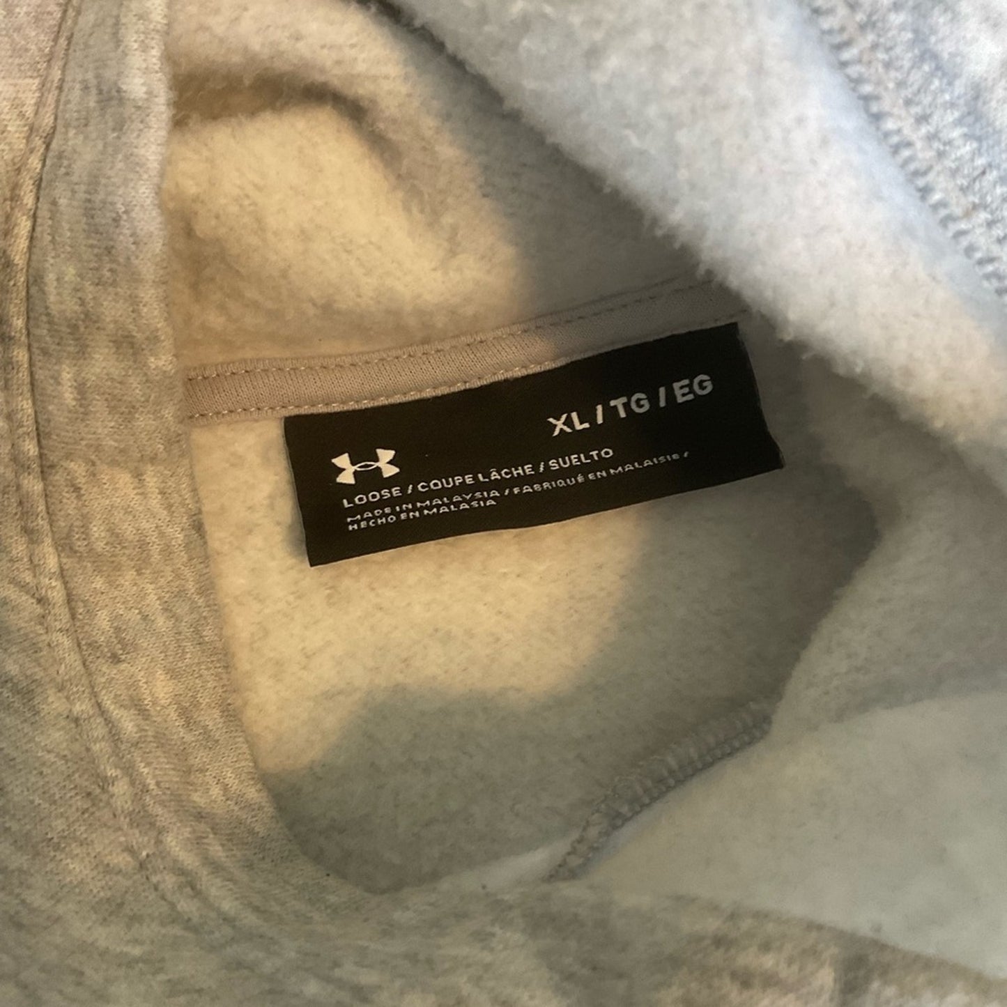 Under Armour Light Gray Pullover with Black Accents