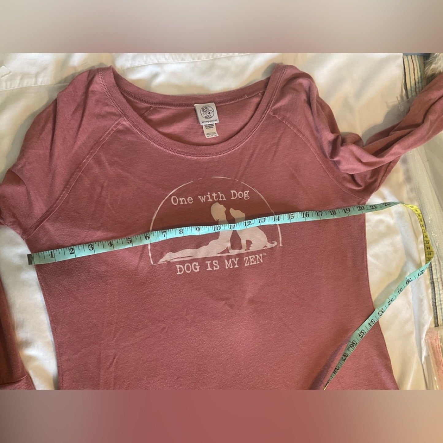 Dog Is Good Pink Long Sleeve Dog Graphic Top