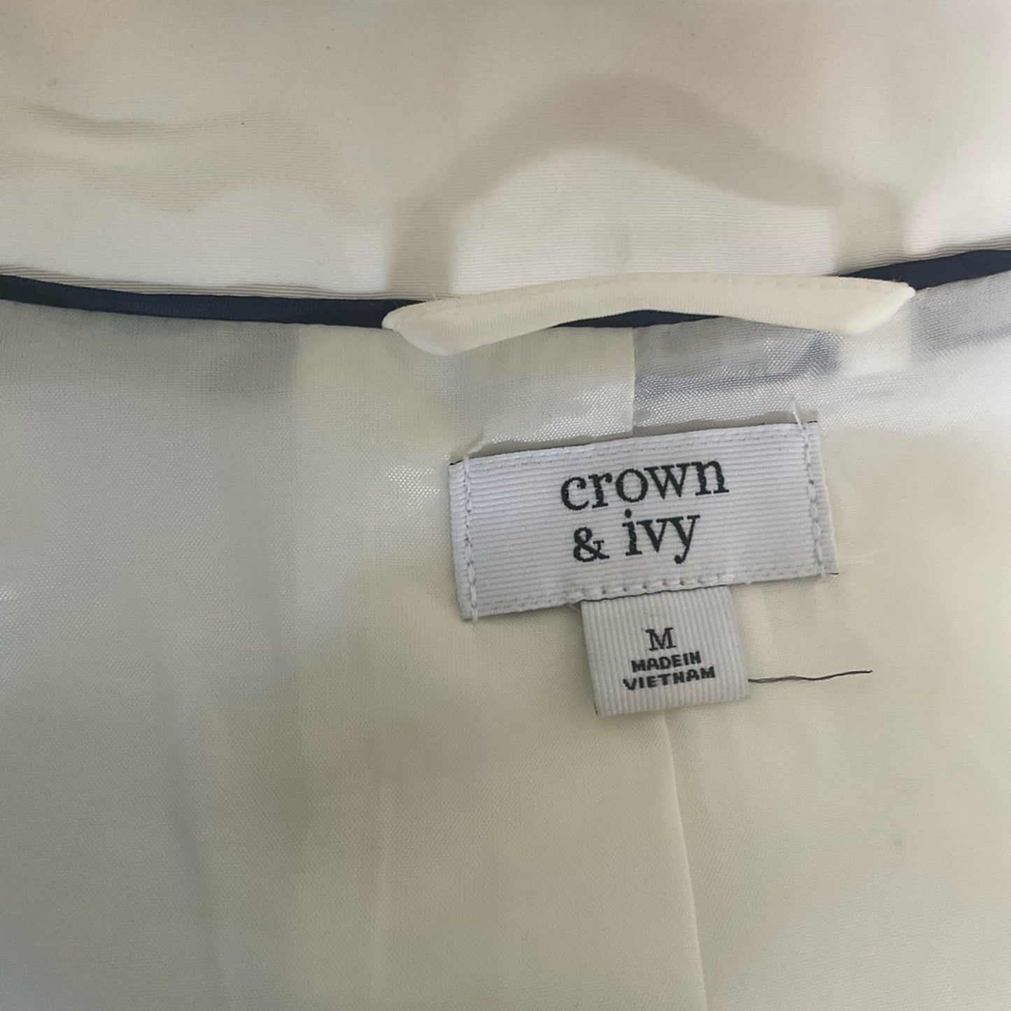 Crown & Ivy Women's White Jacket