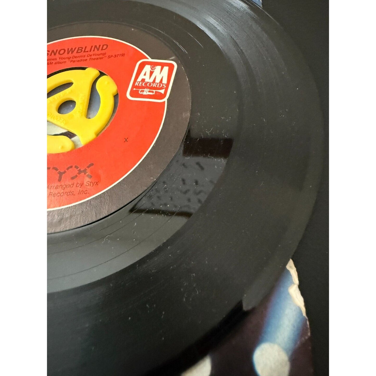 Styx "Mr. Roboto" "Snowblind" 45 1983 A&M Picture Sleeve