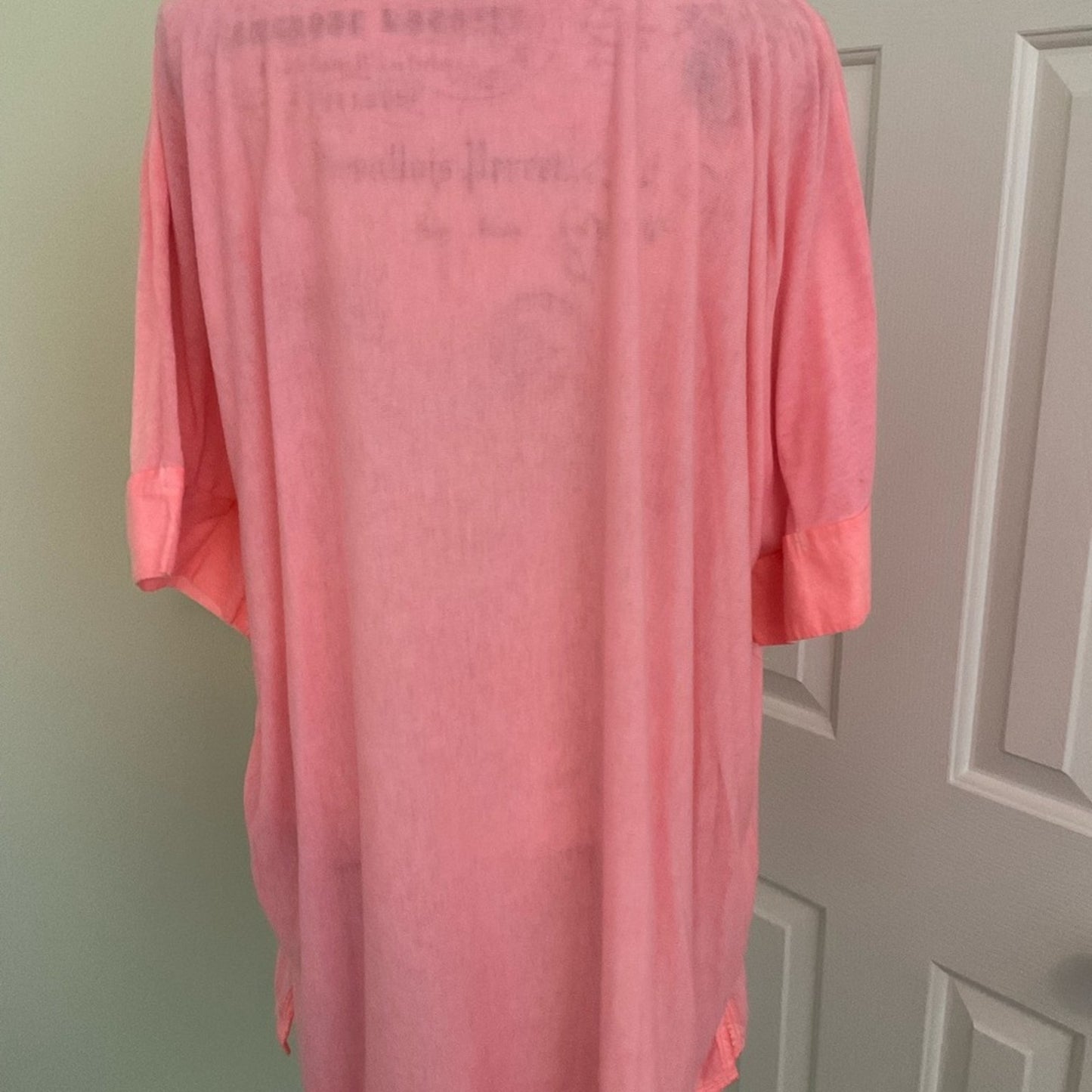 Soft Surroundings Long Tunic Top - Peach color
