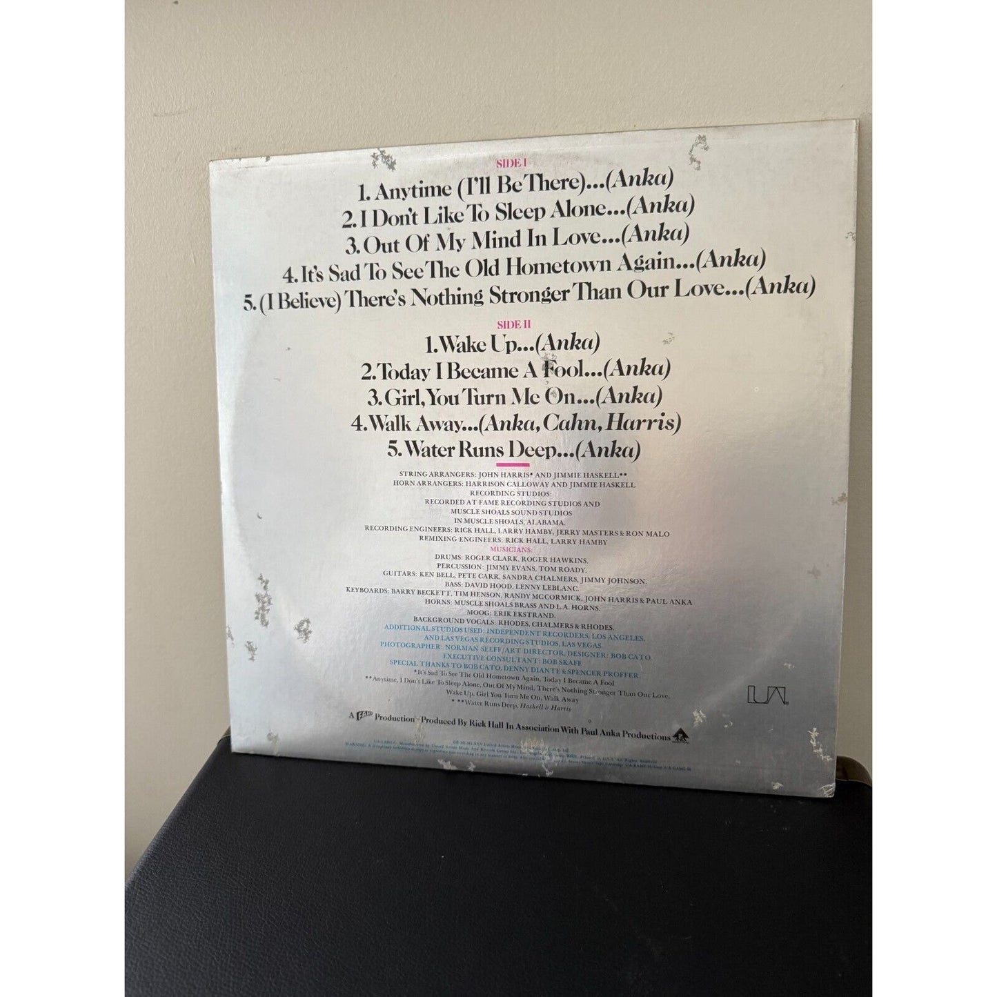 Paul Anka, Feelings Vinyl Records 1975, United Artists UA-LA367-G, Stereo