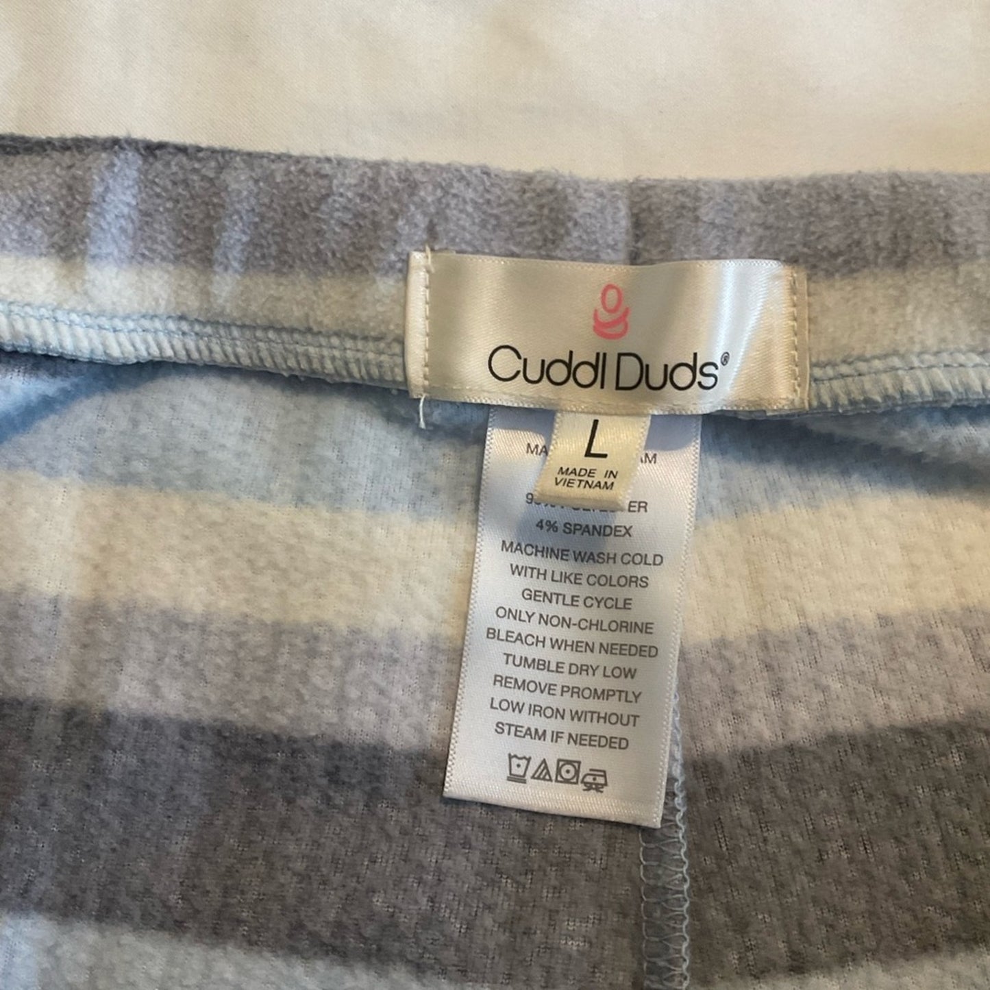 Cuddl Duds Sky Blue V-Neck Pajamas