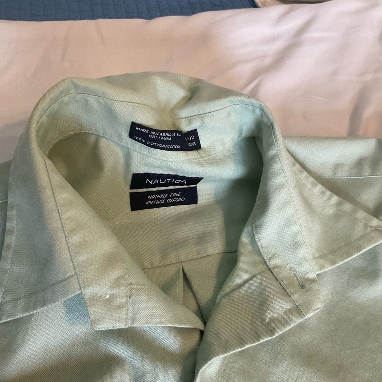 Nautica Green Casual Button Down Shirt