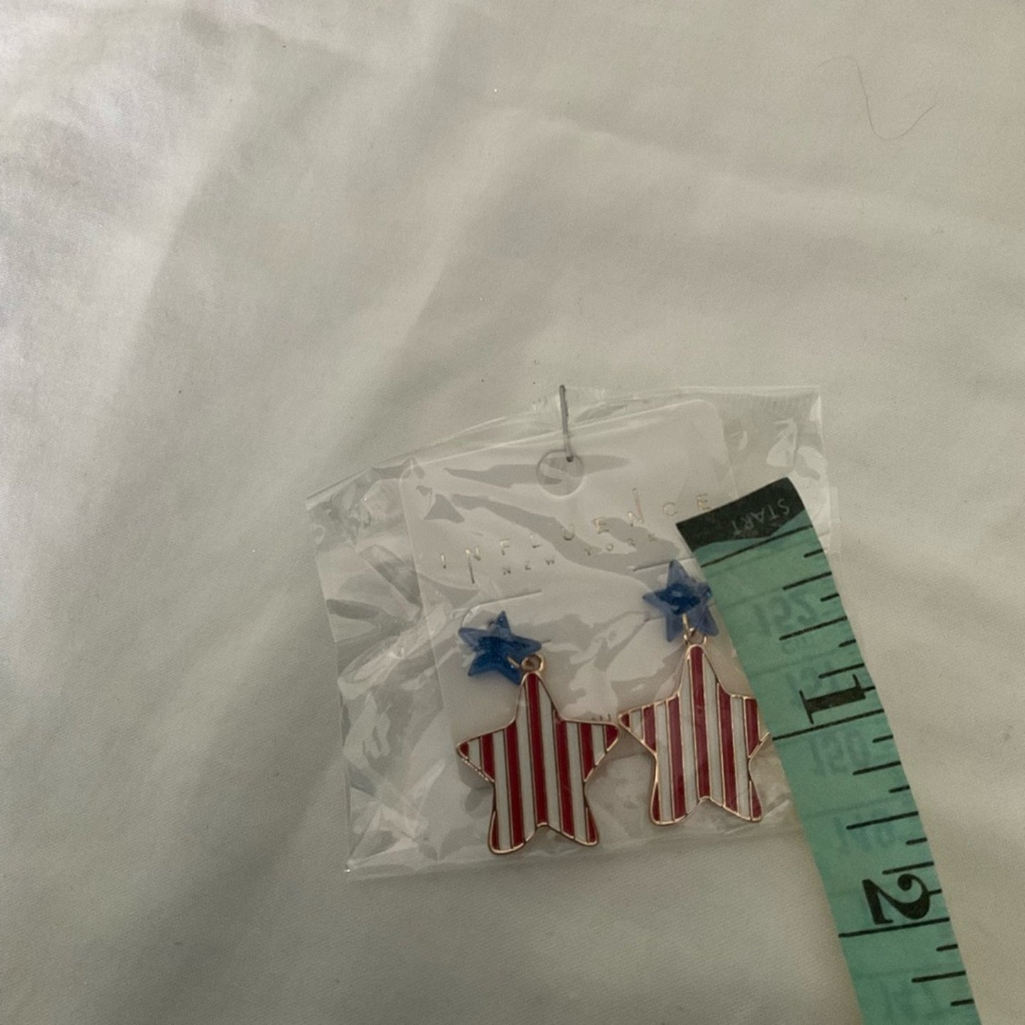 Red and Blue Patriotic Star Earrings