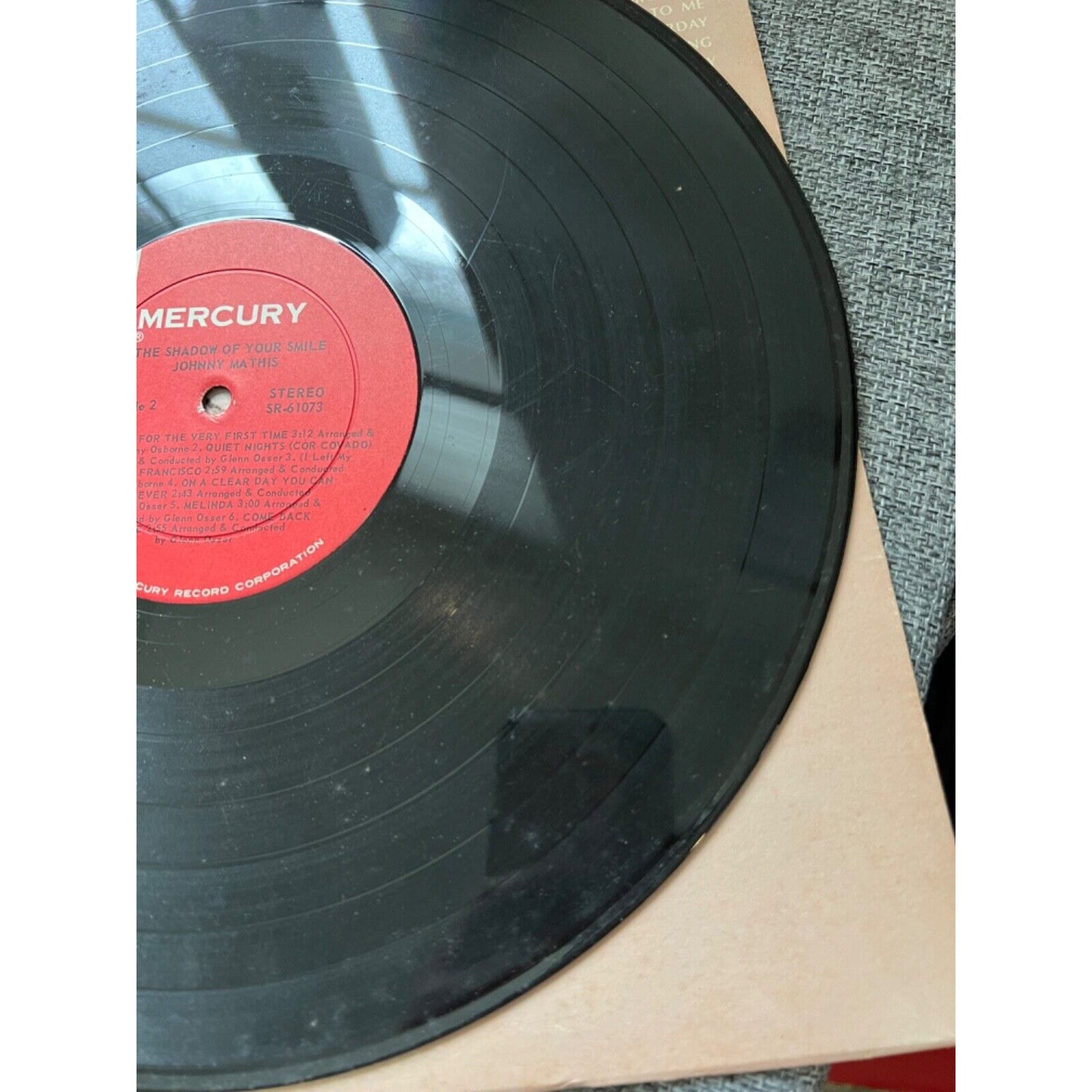 Johnny Mathis - The Shadow Of Your Smile - SR 61073 Vinyl Record LP