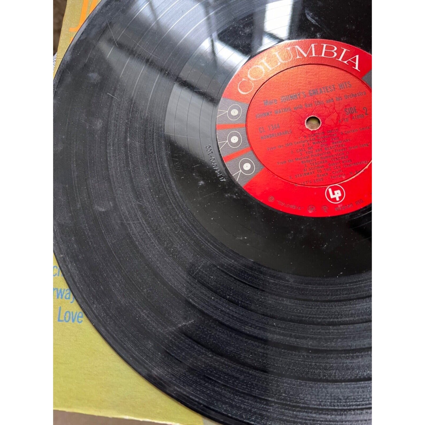 Johnny Mathis Columbia Vinyl Record LP 33 Standards More Johnny’s Greatest Hits
