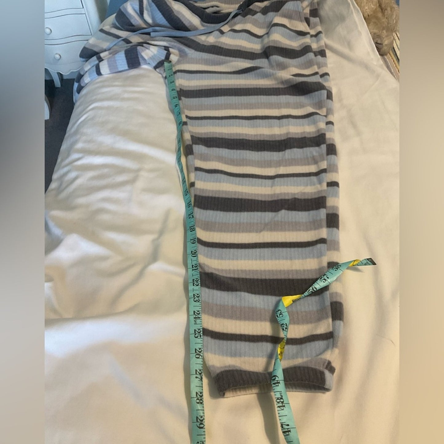 Cuddl Duds Sky Blue V-Neck Pajamas