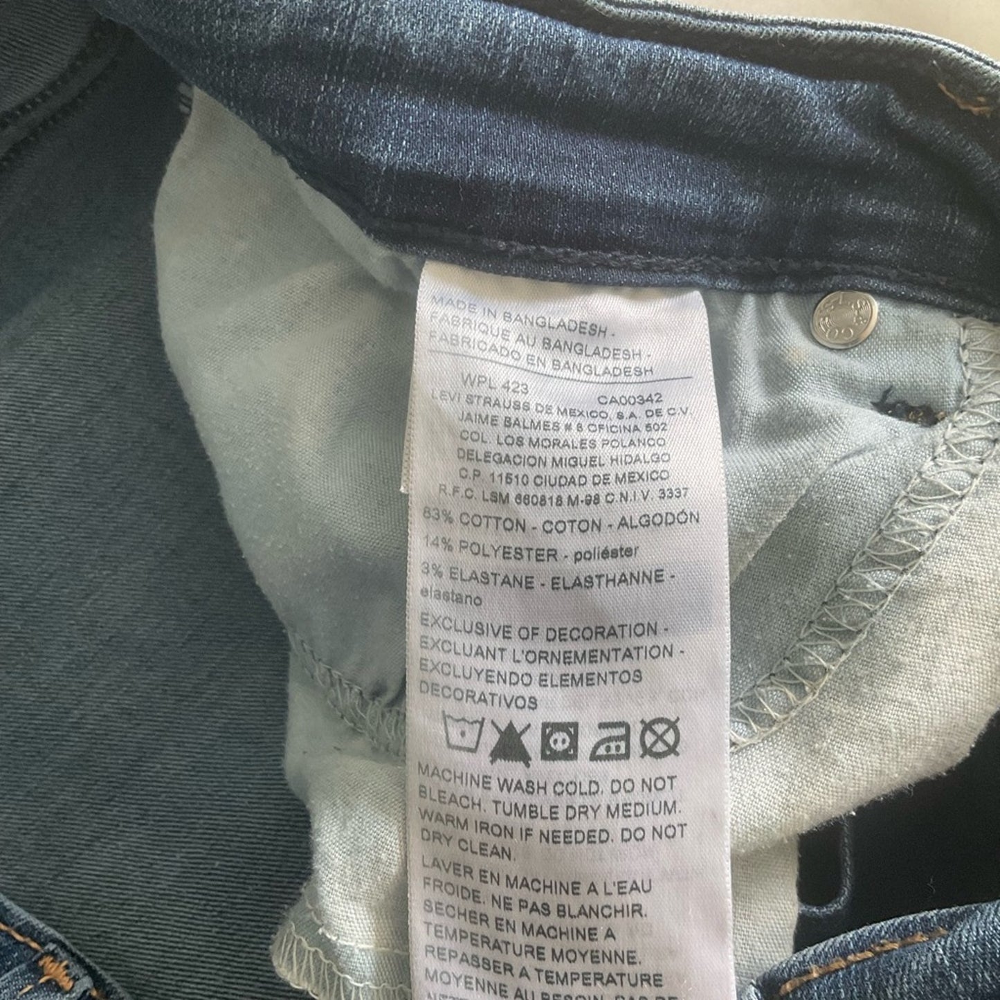 Denizen from Levi's Dark Blue Straight Leg Jeans