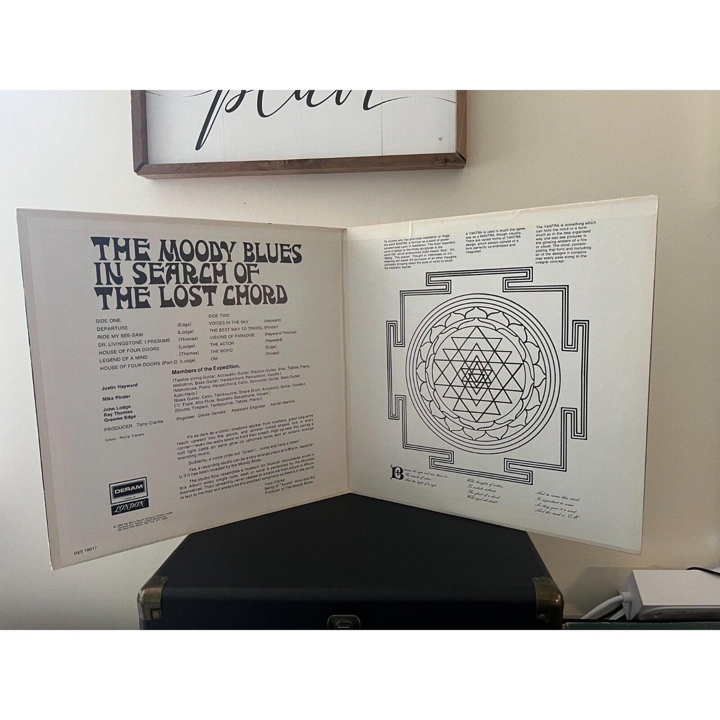 Moody Blues In Search Of The Lost Chord Vinyl 1968 Deram LP DES 18017