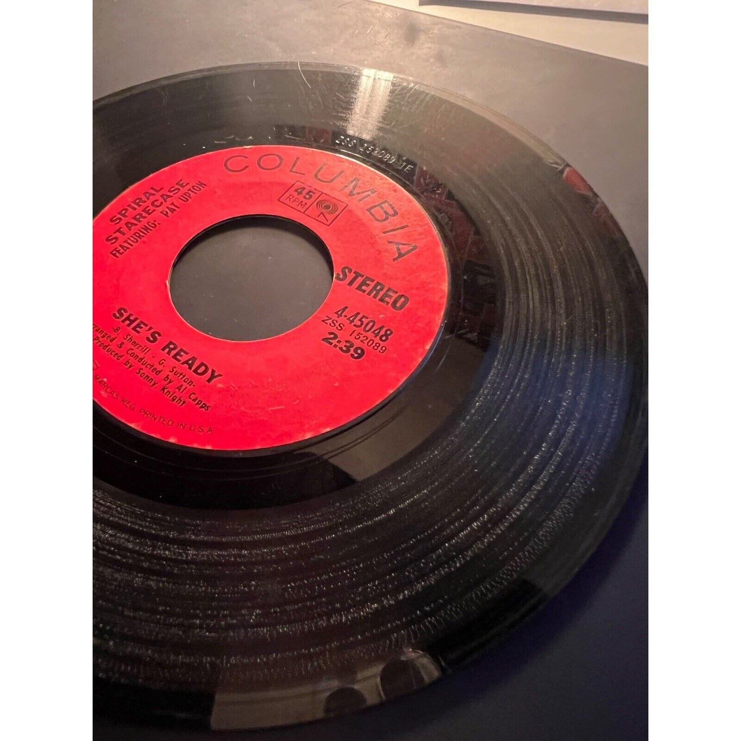 SSPIRAL STARECASE She's Ready / Judas To The Love We COLUMBIA 45048 45 VINYL 7"