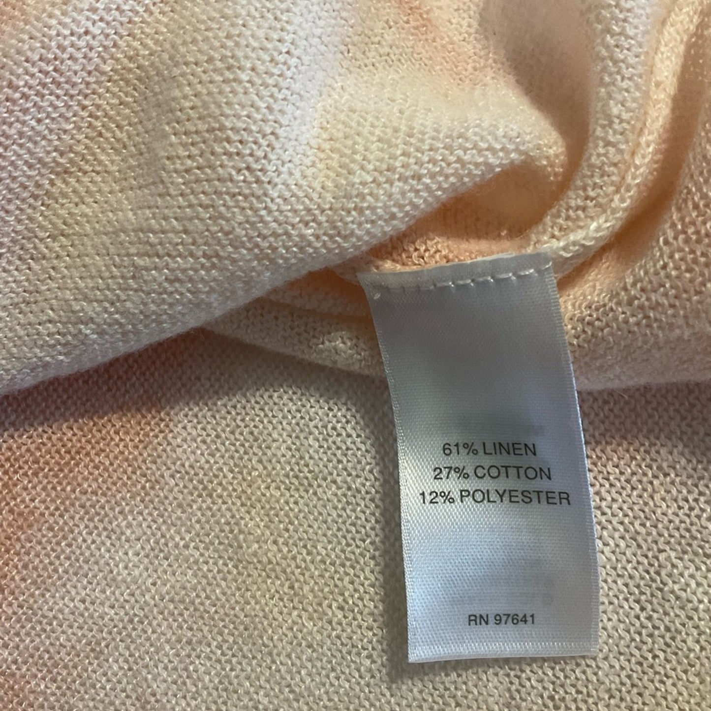 PureJill Linen Blend 3/4 sleeve pullover top