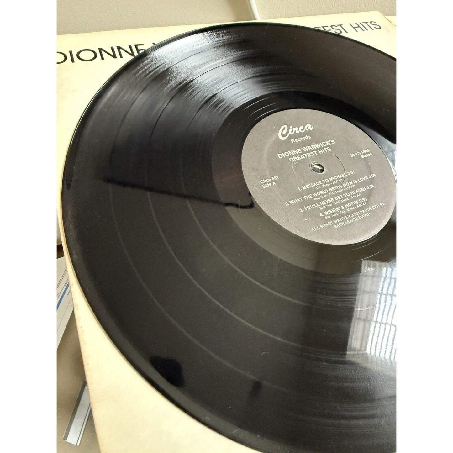 Dionne Warwick – Dionne Warwick's Greatest Hits - Circa CS-581 Vinyl LP