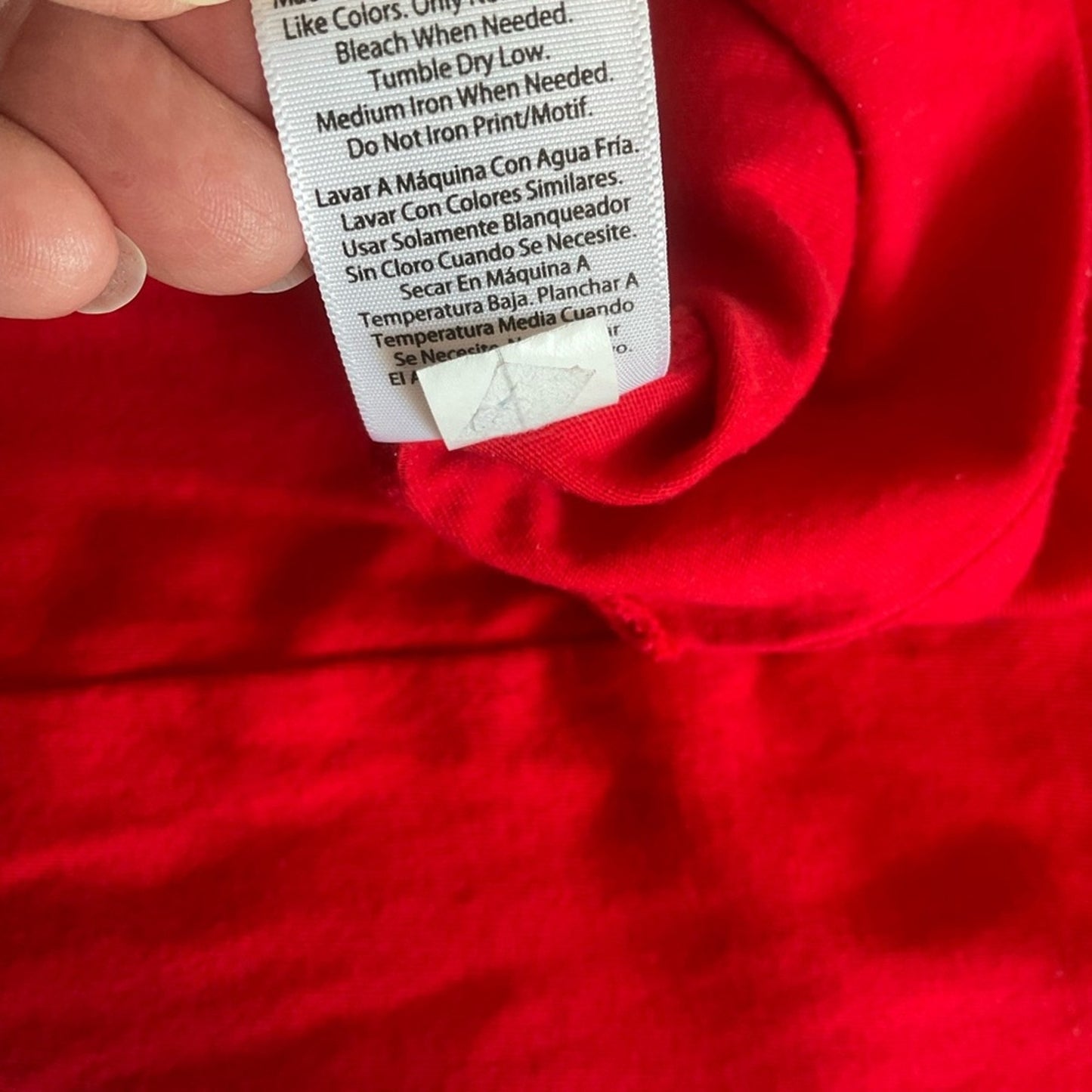 Time and Tru Vibrant Red Long Sleeve Top