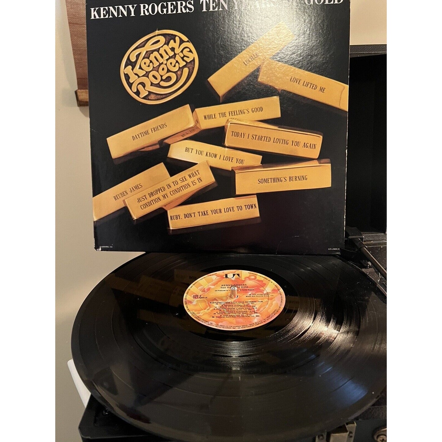 Kenny Rogers - Ten Years of Gold (1977) Vinyl LP 10 Greatest Hits, Best of