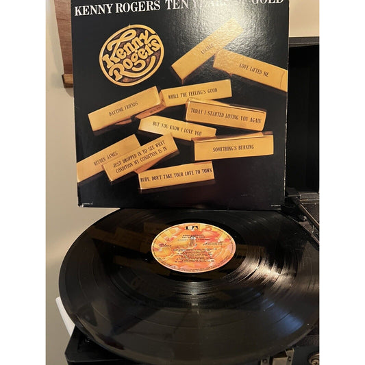 Kenny Rogers - Ten Years of Gold (1977) Vinyl LP 10 Greatest Hits, Best of