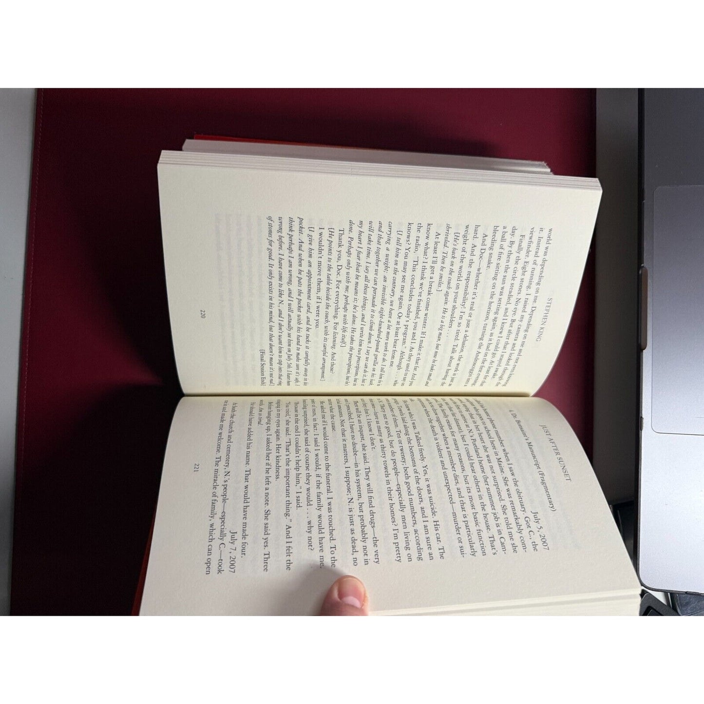 Just after Sunset by Stephen King Hardcover Dust Jacket First Edition 2008