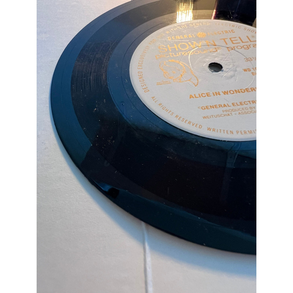 Show'N Tell Picturesound Program Alice in Wonderland WD 106 Vinyl LP Record