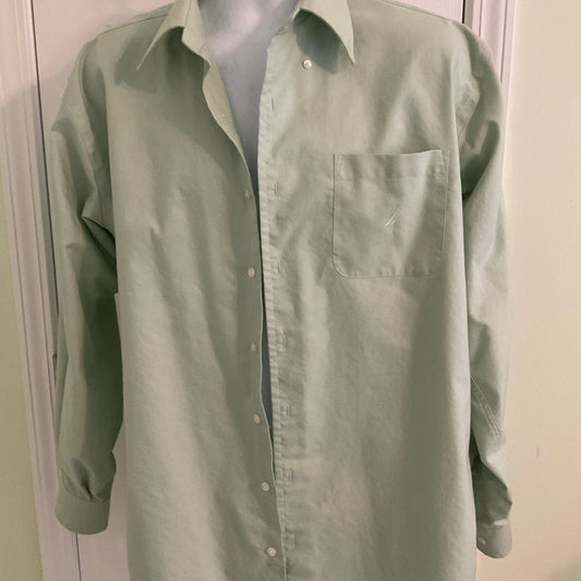 Nautica Green Casual Button Down Shirt