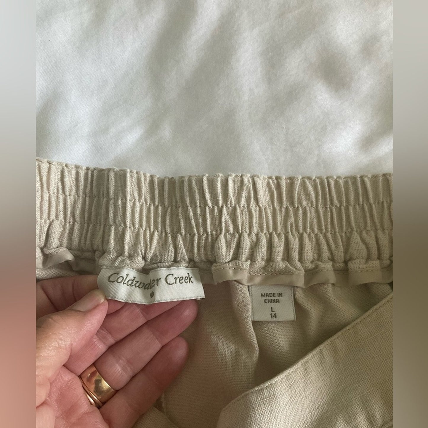 Coldwater Creek Women's Tan Bermuda Shorts