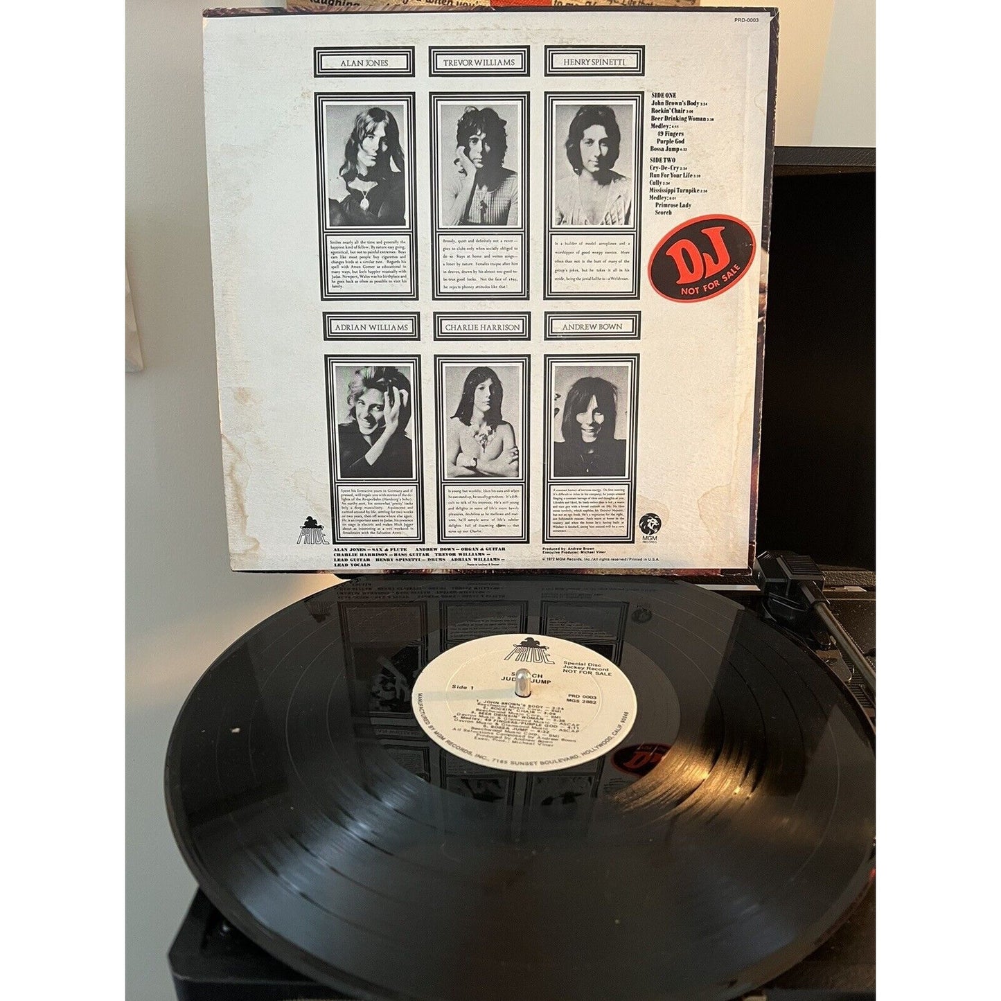 JUDAS JUMP: Scorch US ’72 Vinyl LP - DJ Copy - Rare find