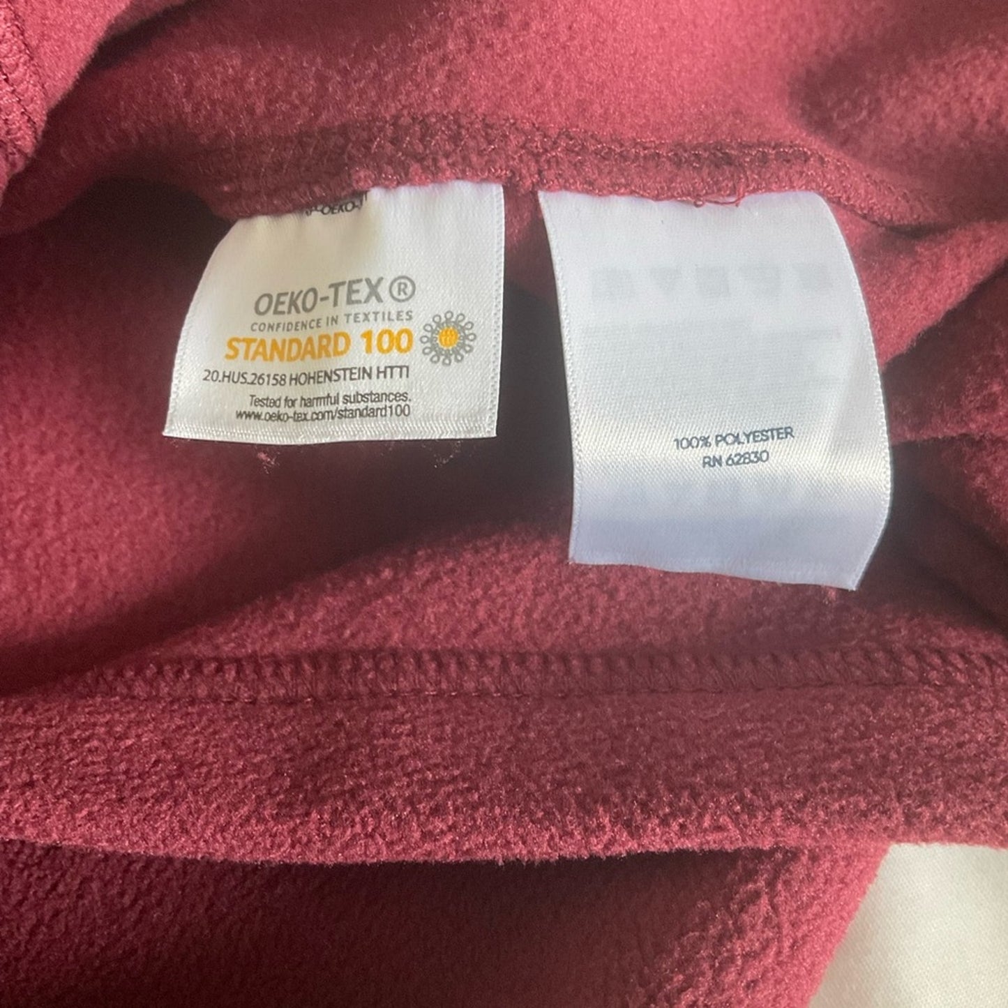 Lands’ End Burgundy Quarter-Zip Pullover