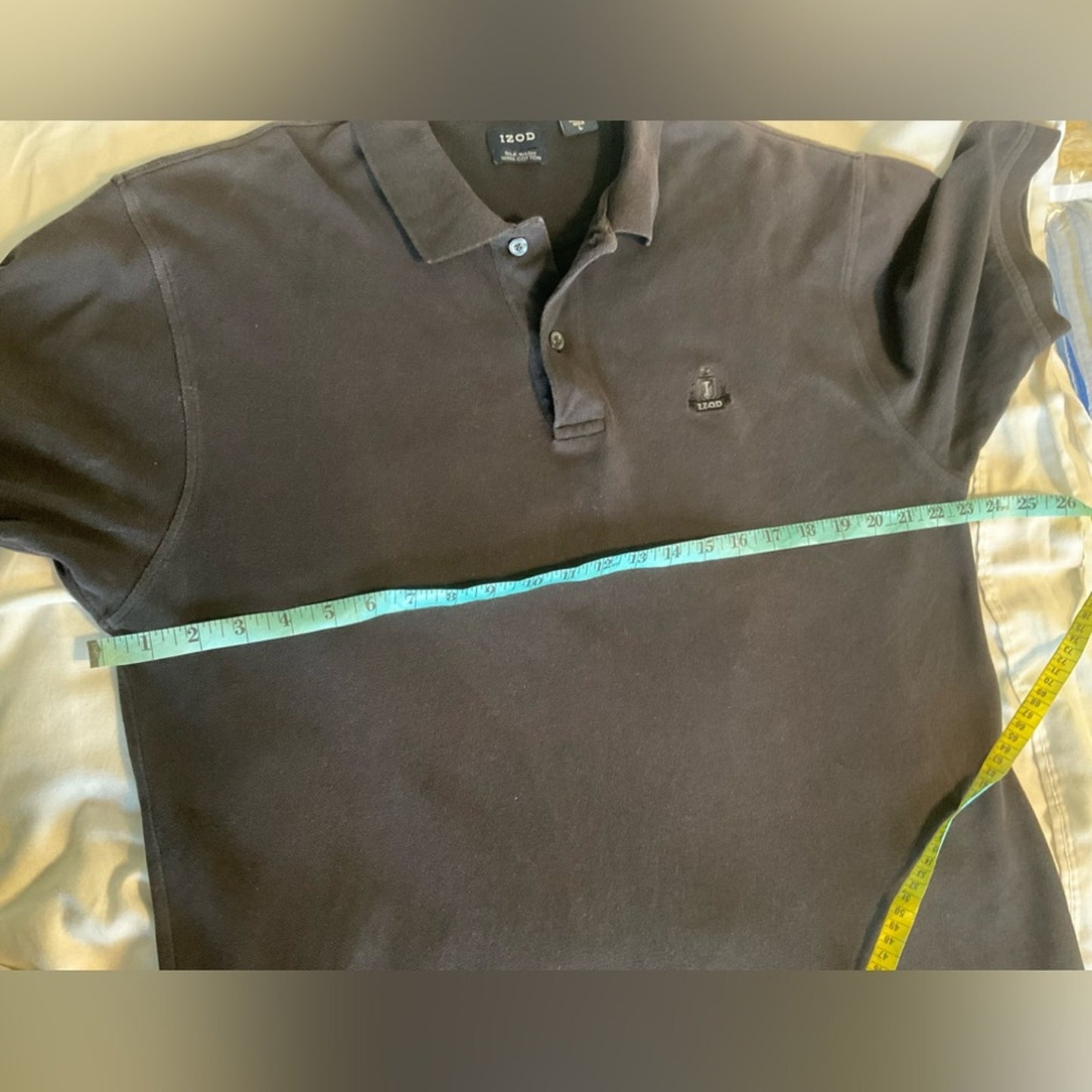 Izod Black Polo Shirt Classic Design Casual Wear