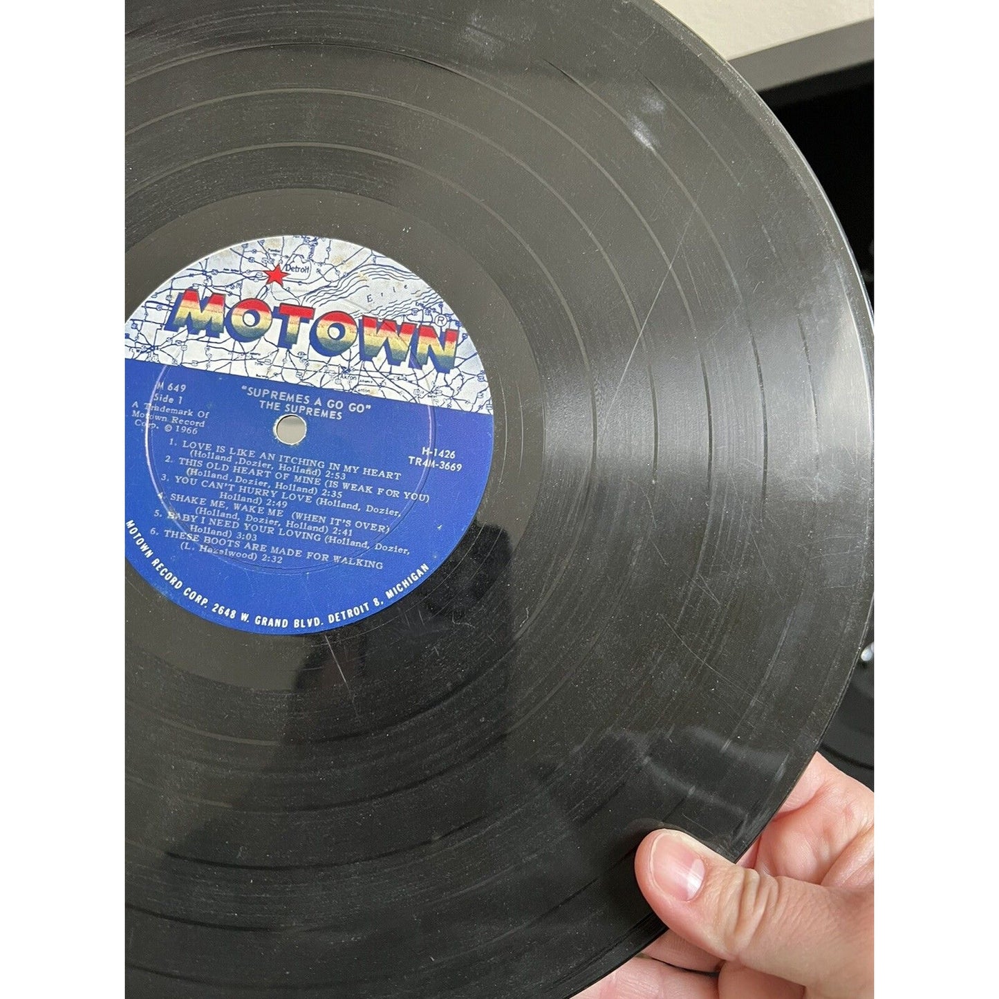 The Supremes "A Go Go" Original LP Vinyl Record 1966 Motown 649 Stereo